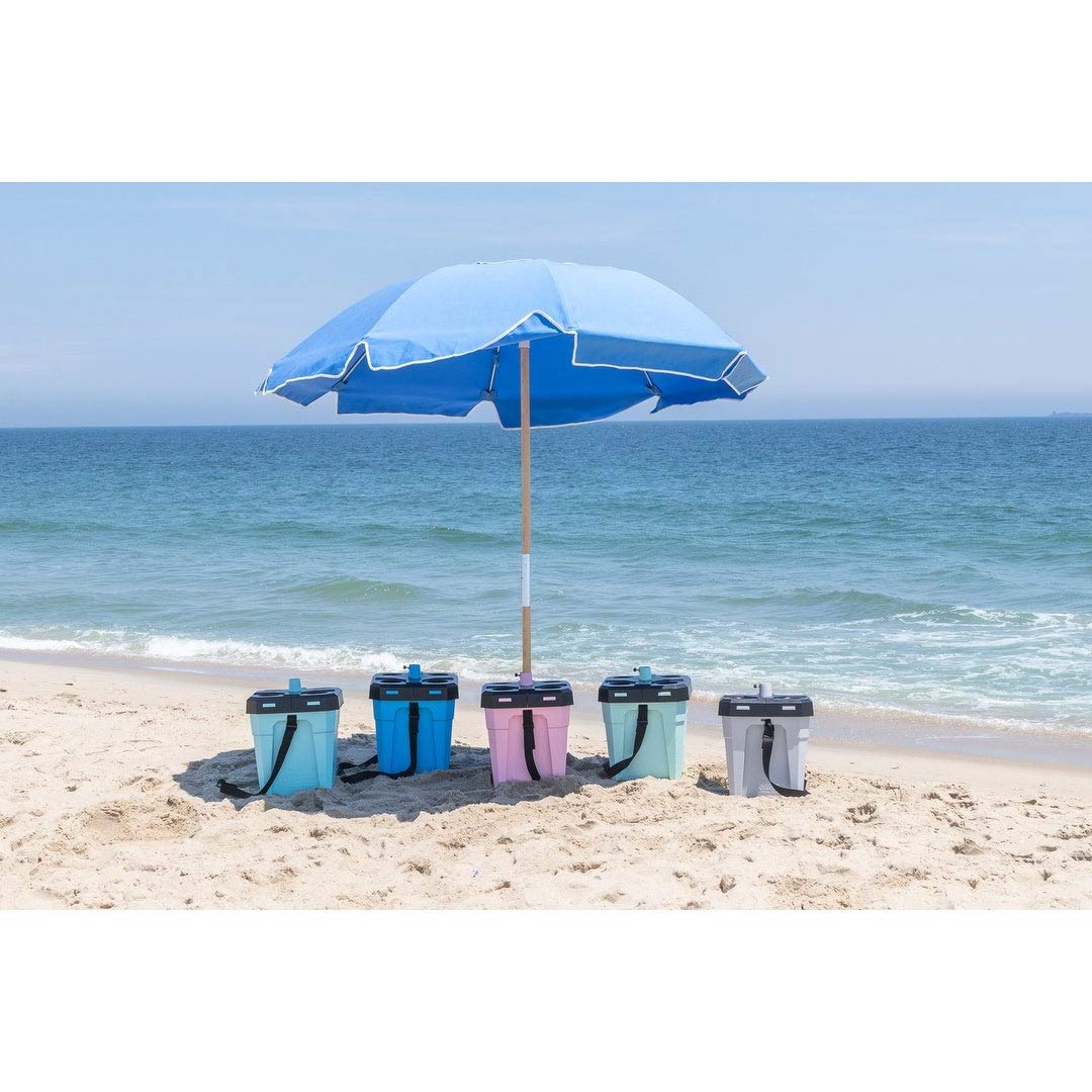 Windproof Hexagonal Beach Umbrella - Paradise Pink Heavy Duty Outdoor Sun Shade for Pool, Patio, and Sand - Perfect for Beach Vacations, Backyard Relaxation, and Summer Picnics
