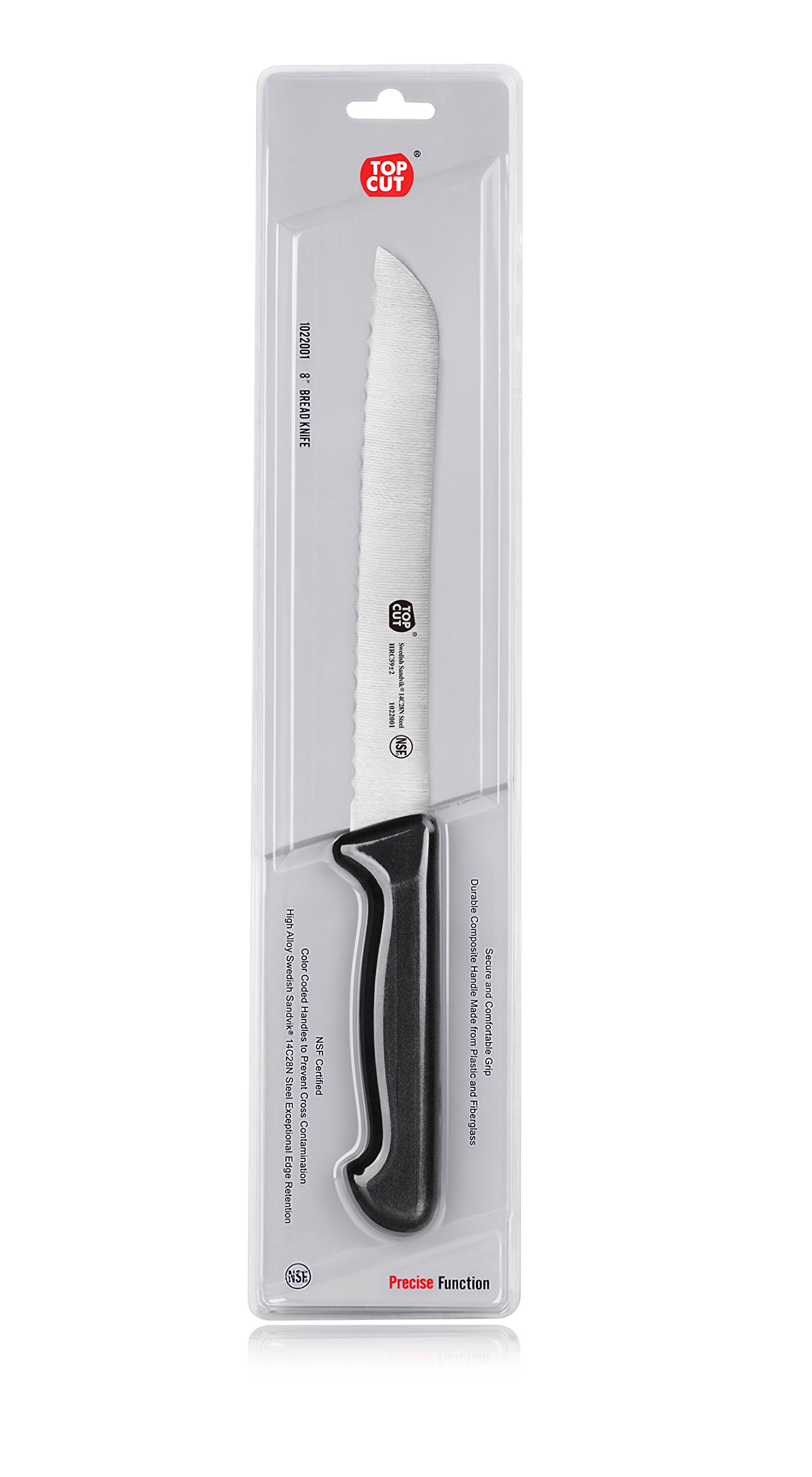 Cangshan P2 Series 8-Inch Swedish 14C28N Steel Bread Knife - Professional Kitchen Tool for Slicing Bread, Cakes & Pastries - Perfect for Home Bakers & Restaurants