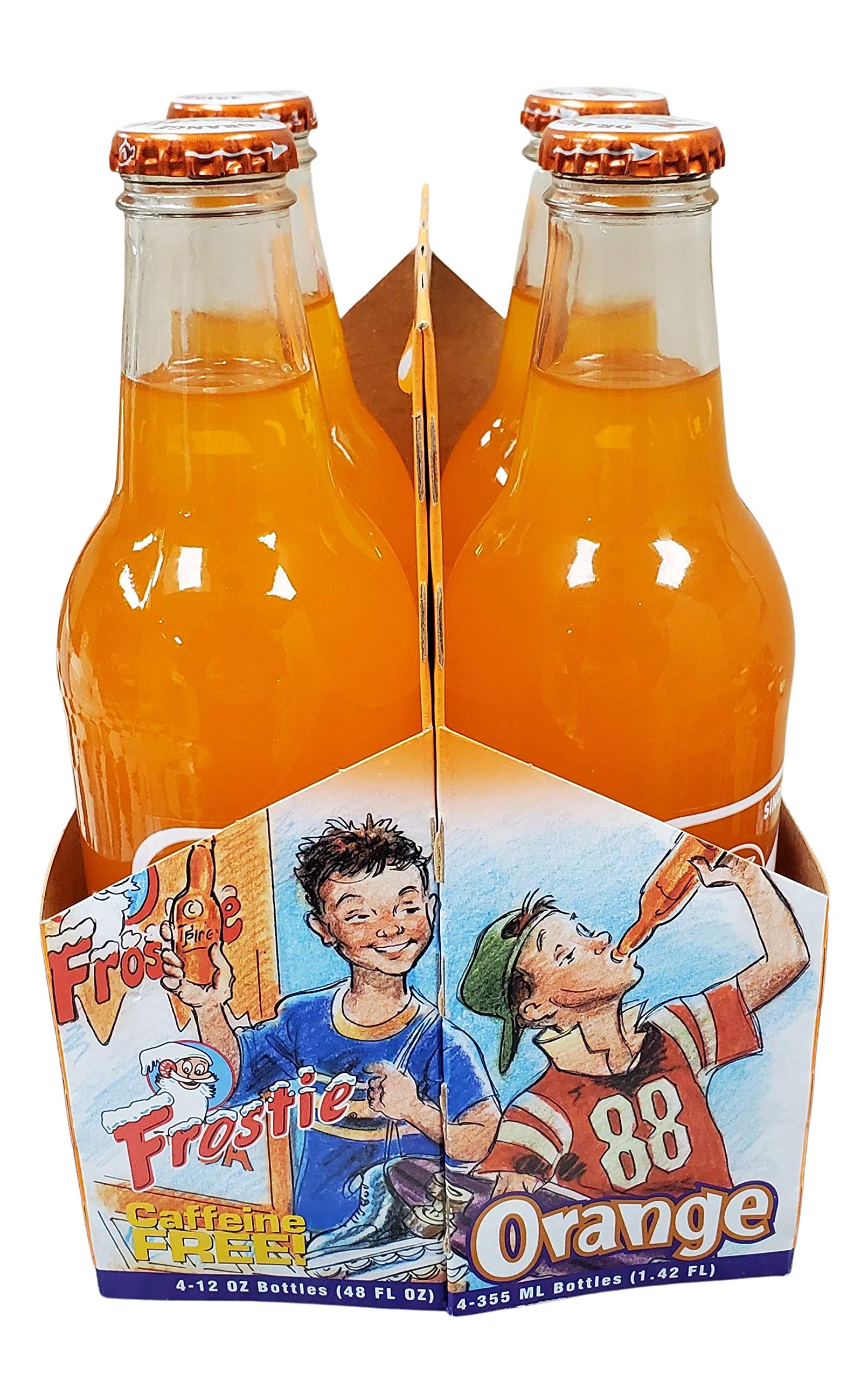 Frostie Orange Soda - 12 oz Glass Bottles (Pack of 6) | Refreshing Vintage-Style Soft Drink for Parties, BBQs & Nostalgic Treats