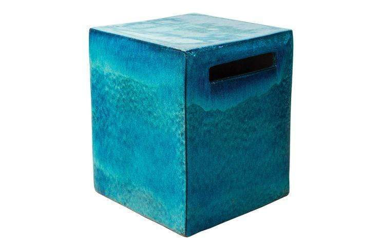 Premium Ceramic Davenport Square Cube Set of 2 - Modern Home Decor for Living Room, Office & Shelf Display