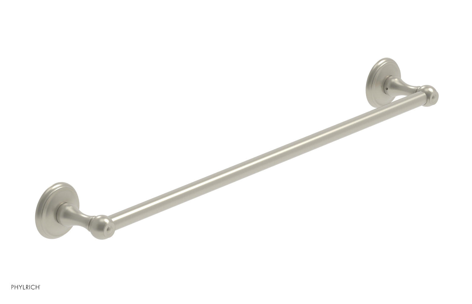 3RING 24-Inch Brushed Nickel Towel Bar - Heavy Duty Bathroom Towel Rack for Kitchen, Bathroom, and Laundry Room - KGB70