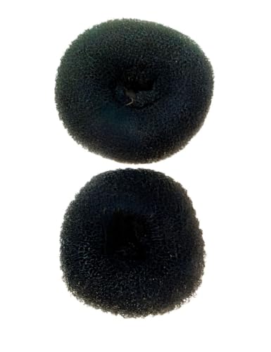 Priya Hair Donut Bun Maker Set of 2 Pieces (Large & Medium) - Hair Styling Accessories for Women & Girls | Perfect for Updos, Ponytails & Everyday Hairstyles