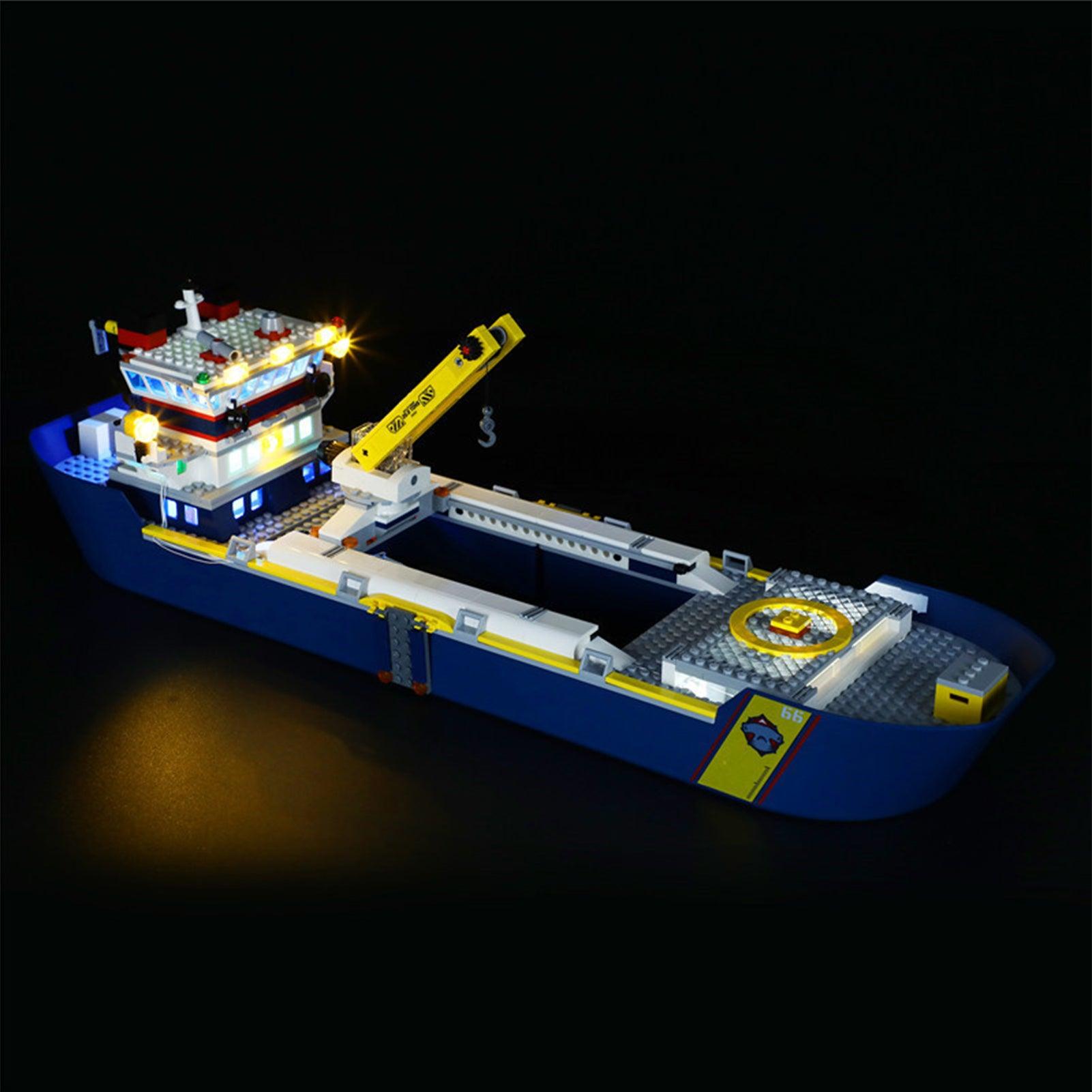 LEGO City Ocean Exploration Ship 60266 Light Kit - LED Lighting Set for LEGO Models | Perfect for Night Display & Room Decoration