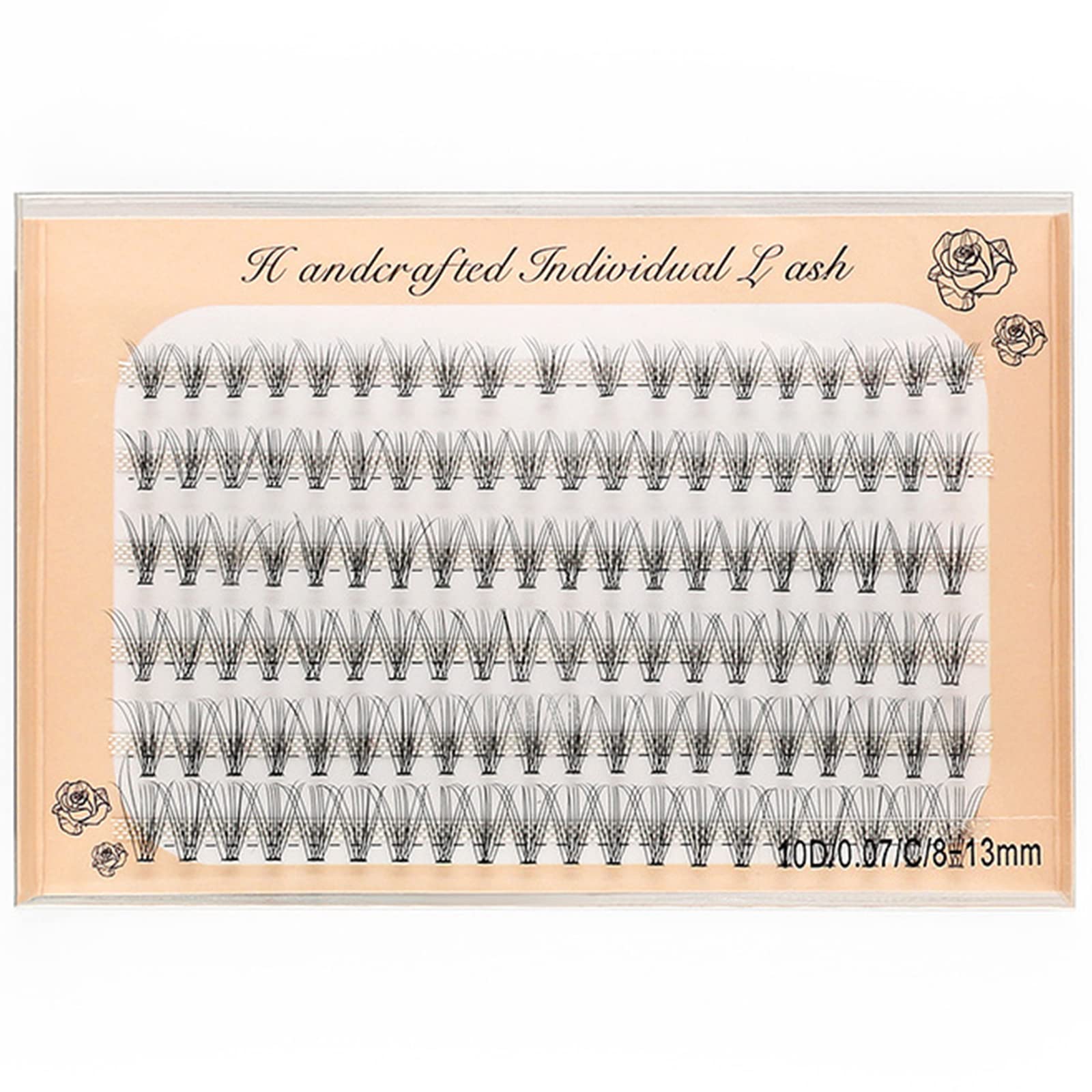 BlueSmurfs 10D DIY Cluster Eyelashes Multipack - 120 Pairs Natural Faux Mink False Lashes (8-13mm Mix, 0.07 C Curl) for Daily Wear, Party & Special Occasions
