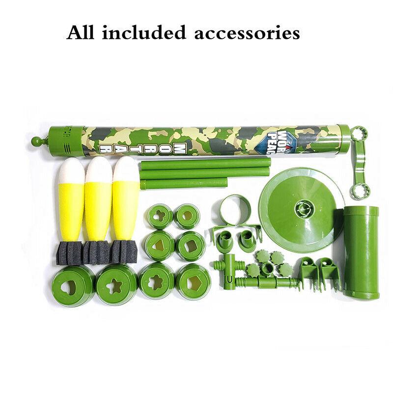 Best Foam Rocket Mortar Launcher Toy for Kids - Outdoor Fun & Backyard Games - Safe Foam Projectile Launcher for Birthday Parties, Camping & Summer Activities