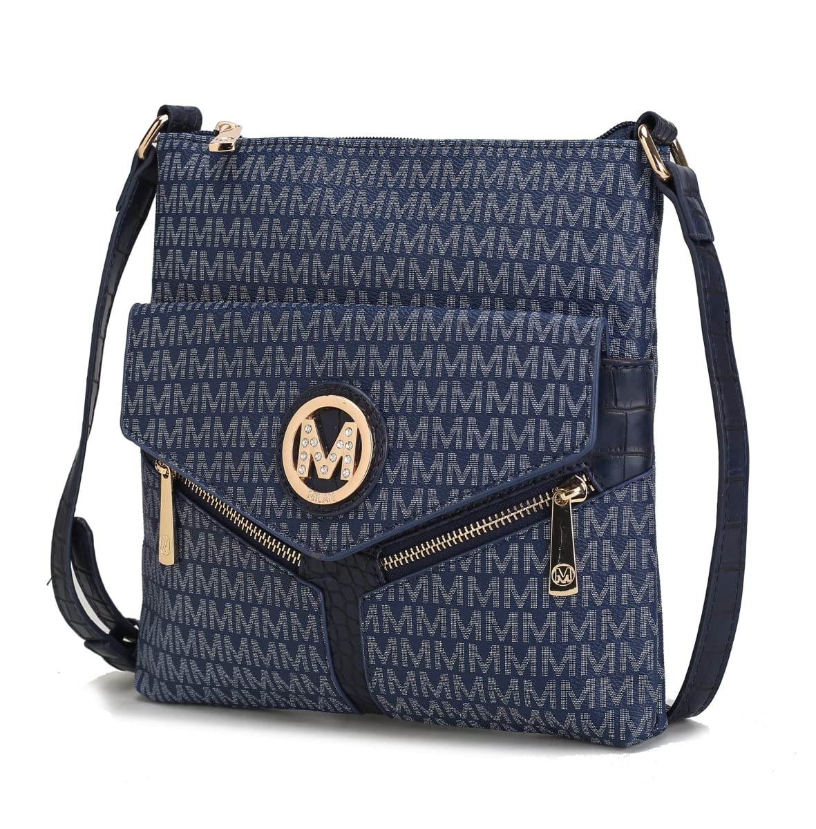 MKF-UM5526NV Cecilia Crossbody Bag for Women - Stylish Multicolor Leather Purse with Adjustable Strap, Perfect for Work, Travel & Everyday Use