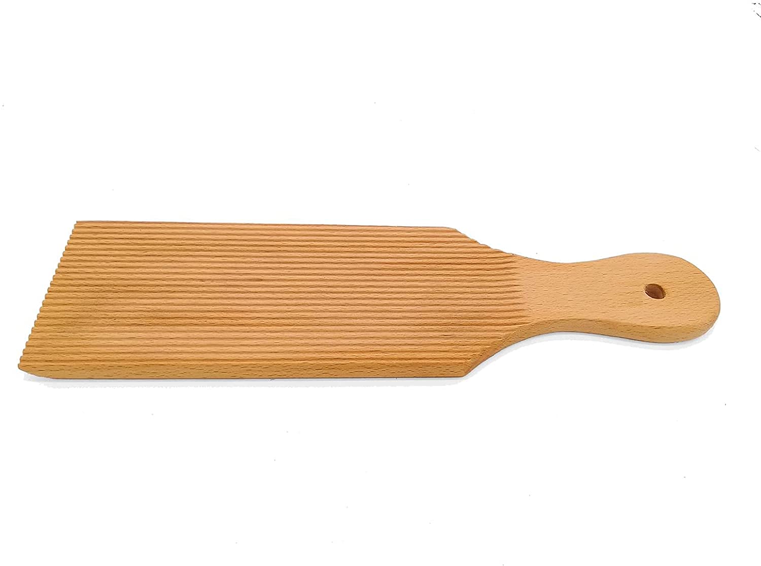 Wooden Gnocchi Board & Pasta Maker - Handcrafted Homemade Pasta Tool for Authentic Italian Cuisine | Perfect for Kitchen, Restaurant & Gift | Create Traditional Gnocchi, Ravioli & Pasta Shapes Easily (1 Piece) - Ideal for Home Chefs, Italian Cooking Enthusiasts & Culinary Gifts