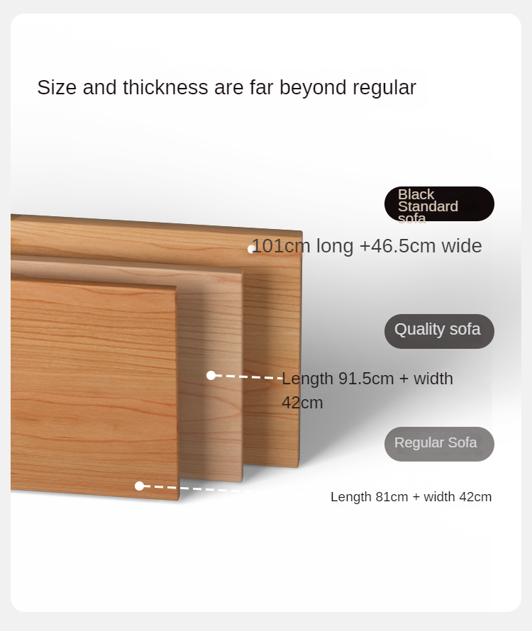 Modern Oak Solid Wood Straight Row Down Sofa - Durable & Stylish Living Room Furniture for Home, Office, and Lounge Spaces