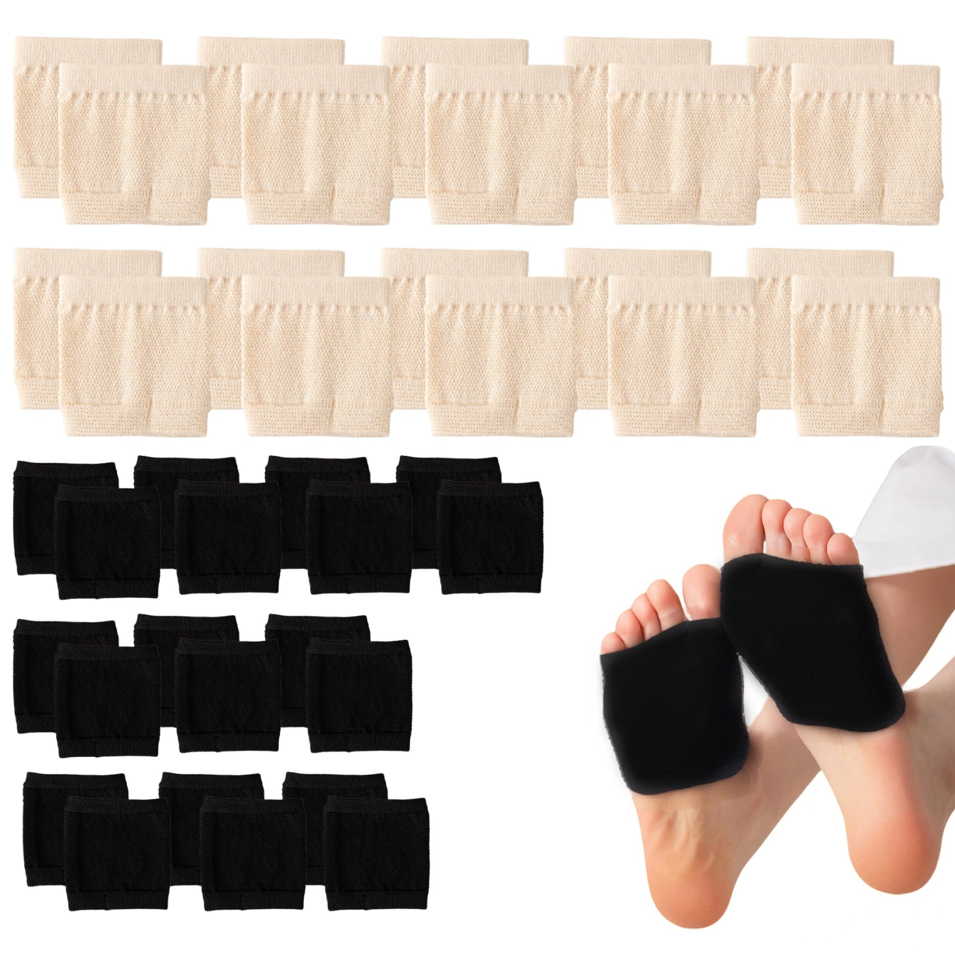 20 Pairs Women's Open Toe Half Socks - Breathable Cotton Non-Slip Toeless Socks for Sandals, Clogs & Slide Slippers | Comfortable Liner Socks for Summer, Pedicures & Casual Wear