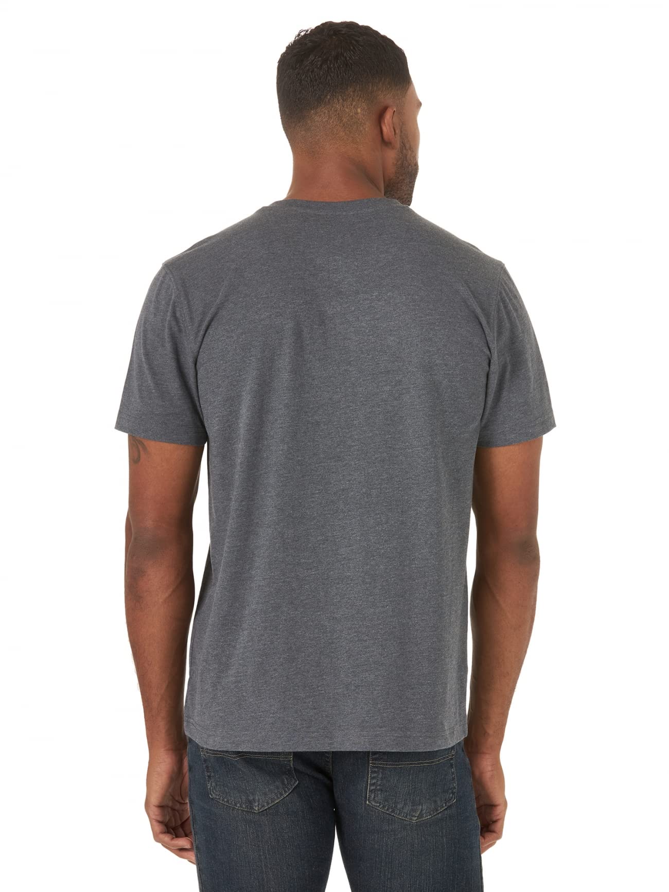 Wrangler Authentics Men's Short Sleeve Henley T-Shirt - Comfortable Casual Cotton Top for Everyday Wear, Outdoor Activities & Layering