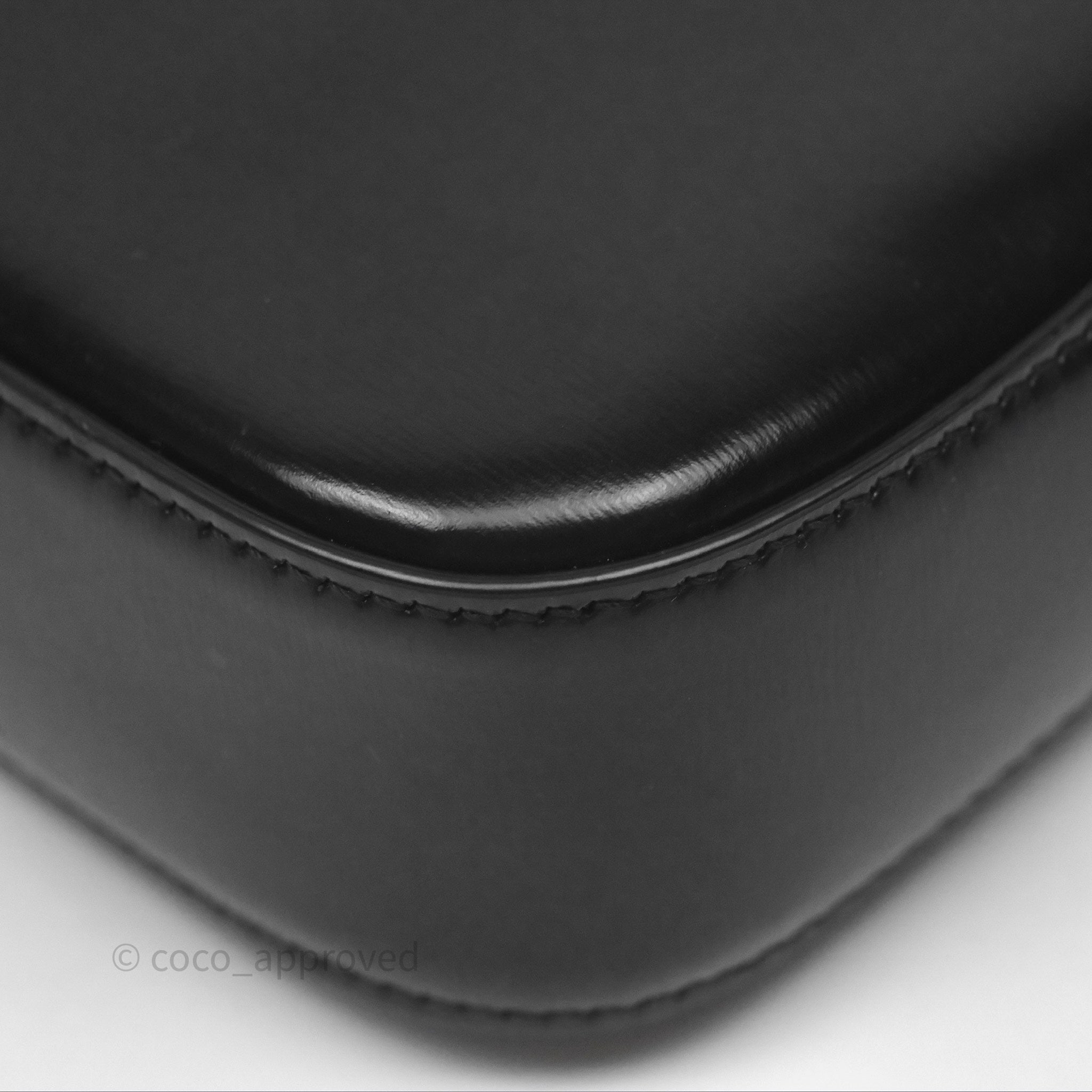 Celine Triomphe Shoulder Bag in Black Calfskin Leather - Luxury Designer Handbag for Women, Perfect for Work, Travel & Evening Events