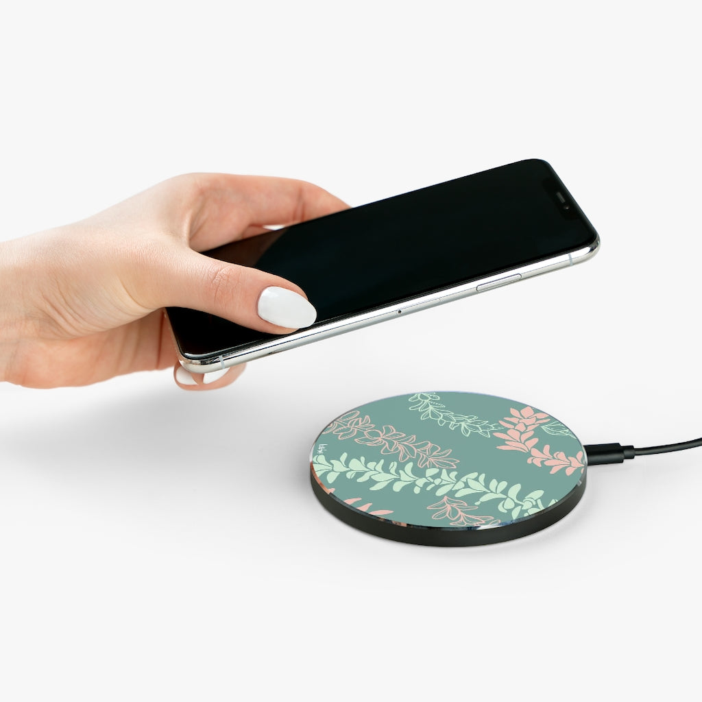 Groovy Pua Melia Fast Wireless Charger - Qi-Certified 10W/7.5W/5W Charging Pad for iPhone 15/14/13/12, Samsung Galaxy S23/S22/S21, AirPods - Perfect for Home, Office & Travel