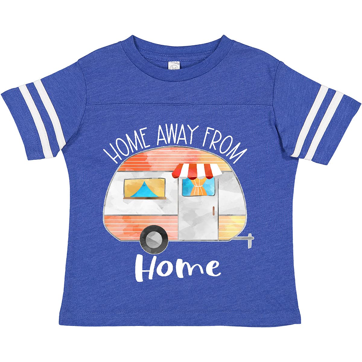Inktastic 'Home Away from Home' Orange Camper Toddler T-Shirt - Cute Camping Outfit for Toddlers & Kids Outdoor Adventures