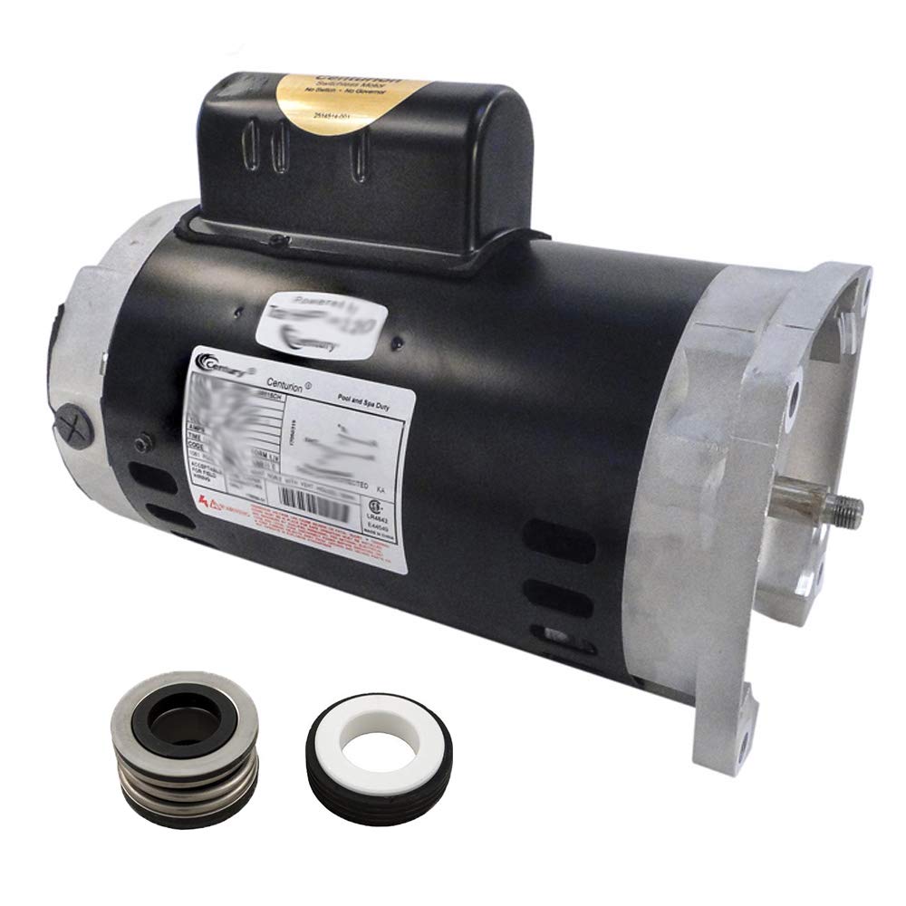 Puri Tech 1.5HP Swimming Pool Pump Motor & Seal Replacement Kit - Compatible with Challenger Century B2842 Motor & PS-200 Seal - Perfect for Pool Maintenance & Repair