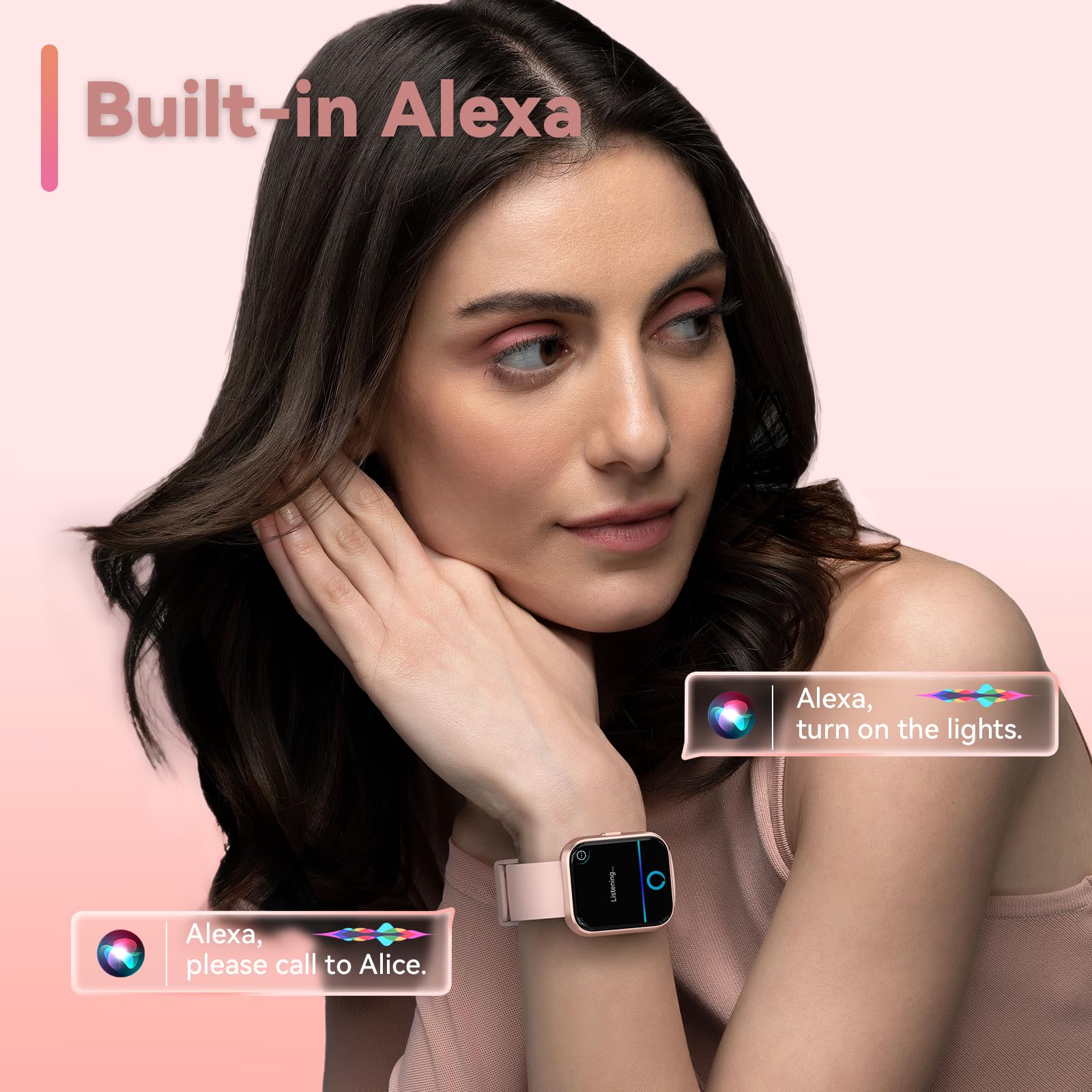 Smart Watches for Women with Alexa Built-in, 1.8