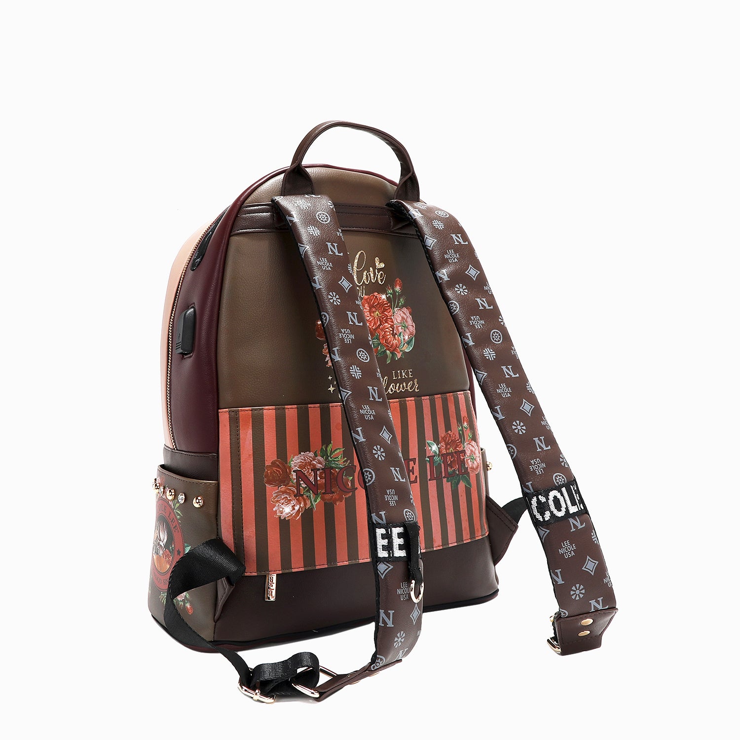 Large USB Fashion Backpack with Charging Port & Pouch - Stylish Laptop Bag for Work, Travel & College - Perfect for Commuters & Students