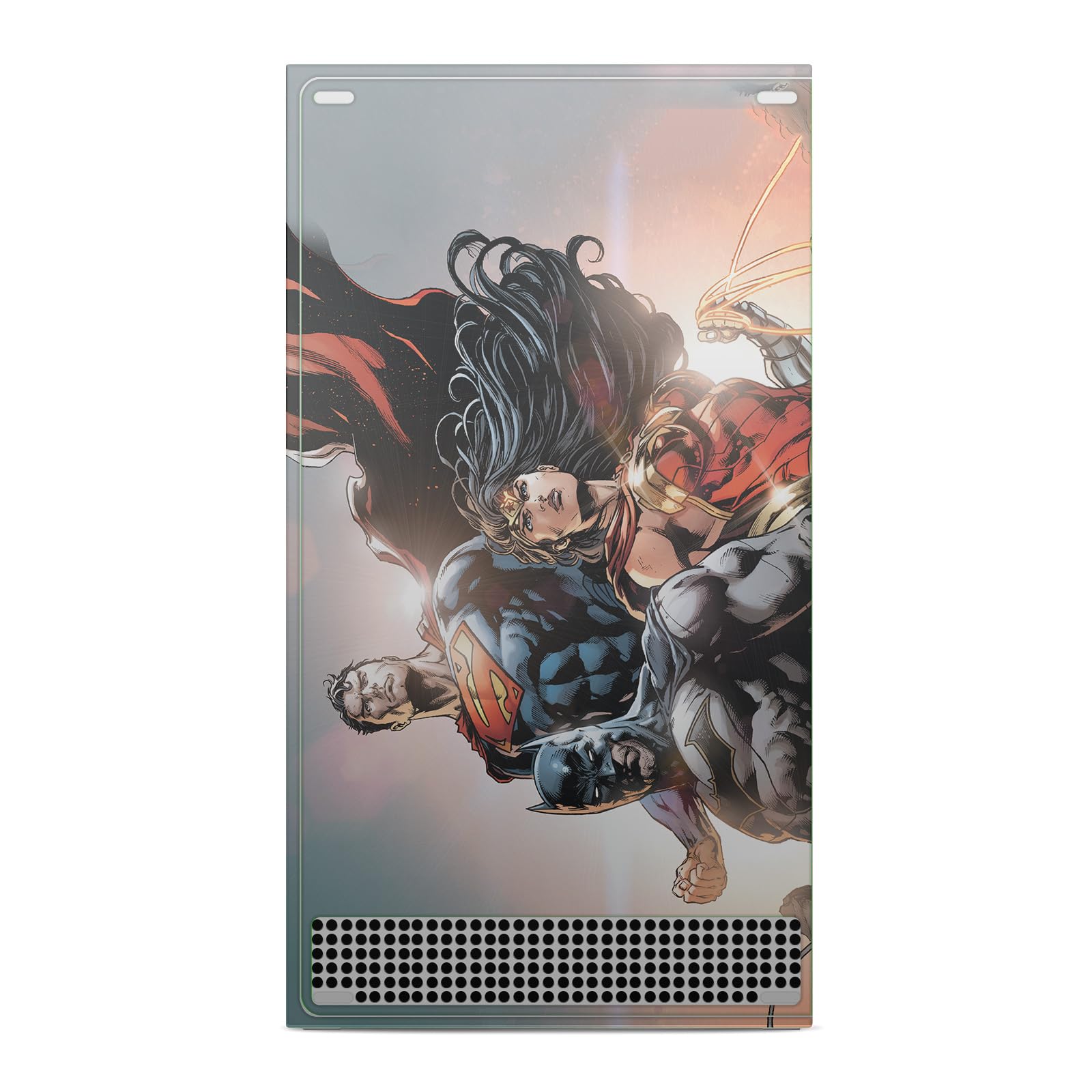 Official Justice League DC Comics Rebirth Trinity #1 Vinyl Gaming Skin Sticker Decal Compatible with Xbox Series S Console & Controller Bundle - Customize Your Gaming Setup for Ultimate Style