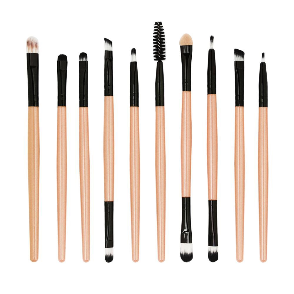 YHAIOGS 10-Piece Professional Makeup Brush Set - Foundation, Powder, Contour & Blending Brushes for Flawless Makeup Application (Brown) | Perfect for Everyday Makeup, Full Face Makeup & Professional Makeup Artists