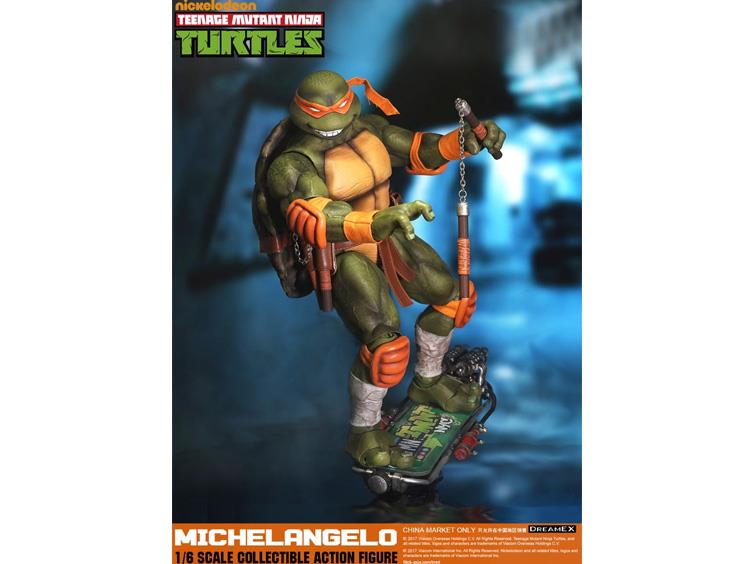 DreamEX 1/6 Scale Teenage Mutant Ninja Turtles Michelangelo Action Figure - Collectible TMNT Toy for Fans & Display