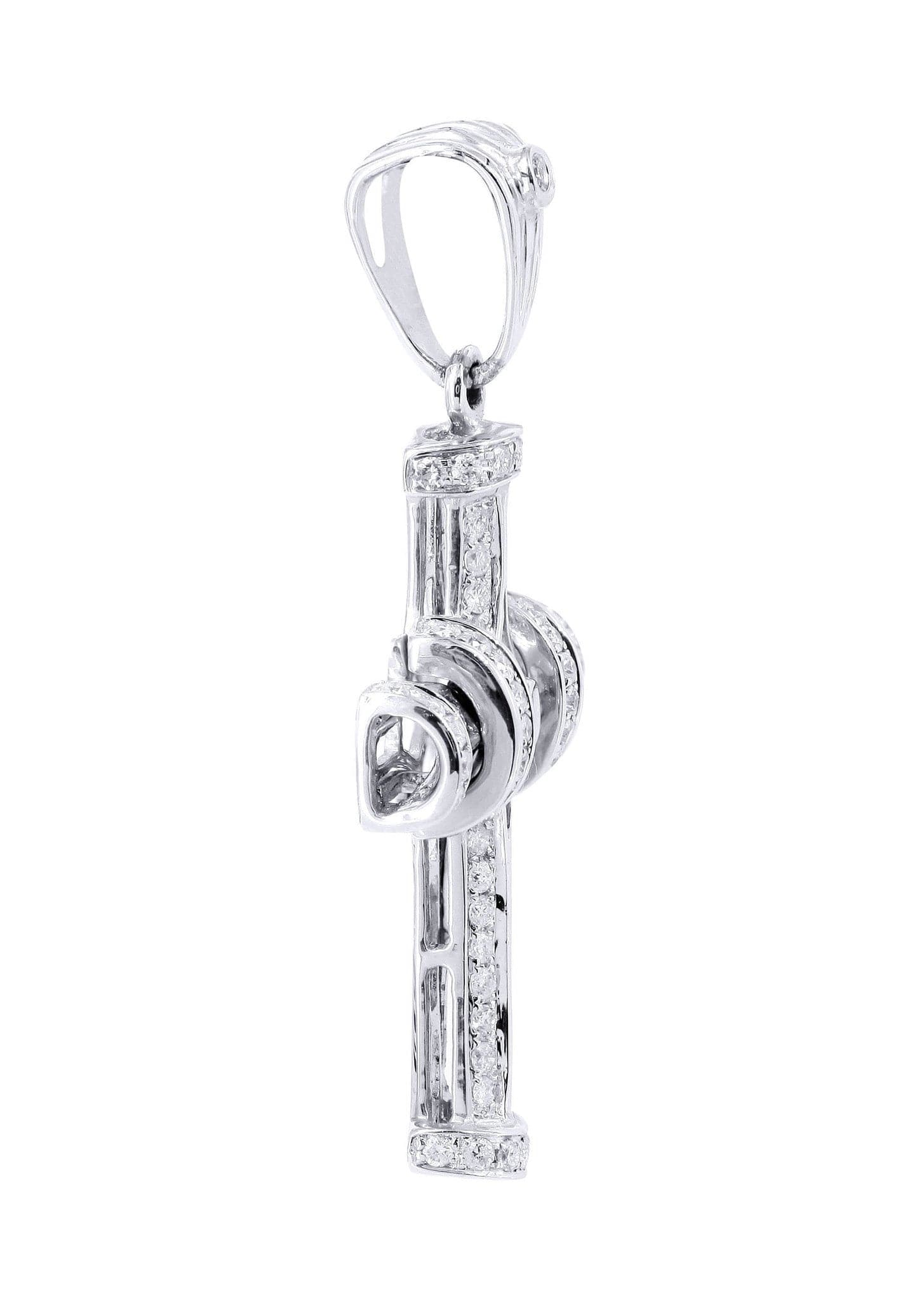 0.44 Carat Diamond Cross Pendant Necklace - 3.44 Grams | Elegant Jewelry Gift for Women, Perfect for Weddings, Anniversaries & Special Occasions