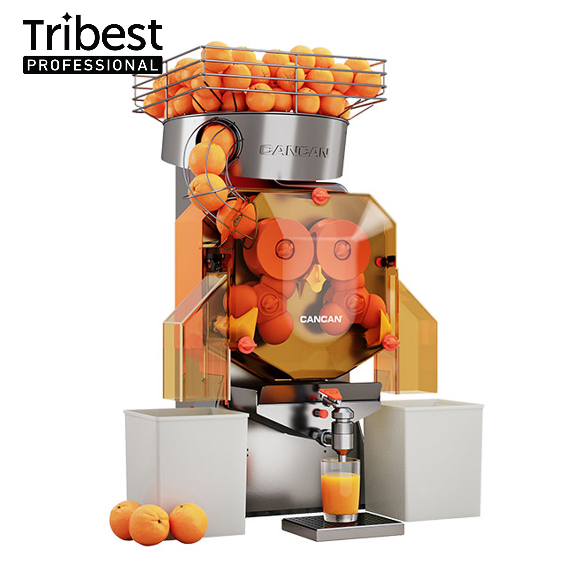 Cancan® 38 Fresh Automatic Orange Juicer - Electric Citrus Juicer for Oranges, Lemons & Grapefruits - Perfect for Breakfast, Brunch & Healthy Juicing at Home