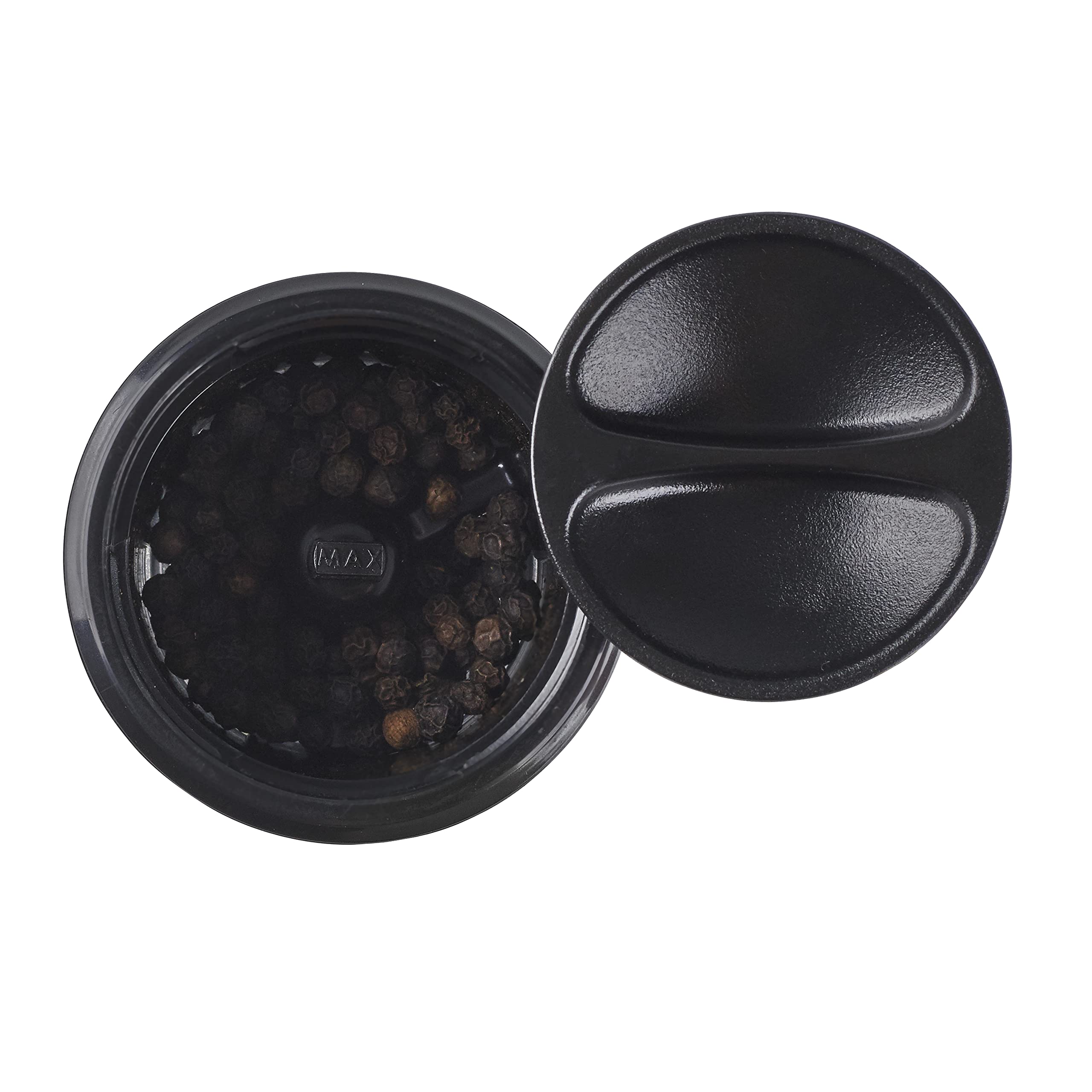 Cole & Mason Harrogate Black Salt and Pepper Grinder Set - Adjustable Ceramic Mechanism, Inverta Design, ABS Plastic (6.1 Inch) - Perfect for Kitchen, Dining Table & Gift Giving - Includes 2 Premium Mills for Freshly Ground Spices