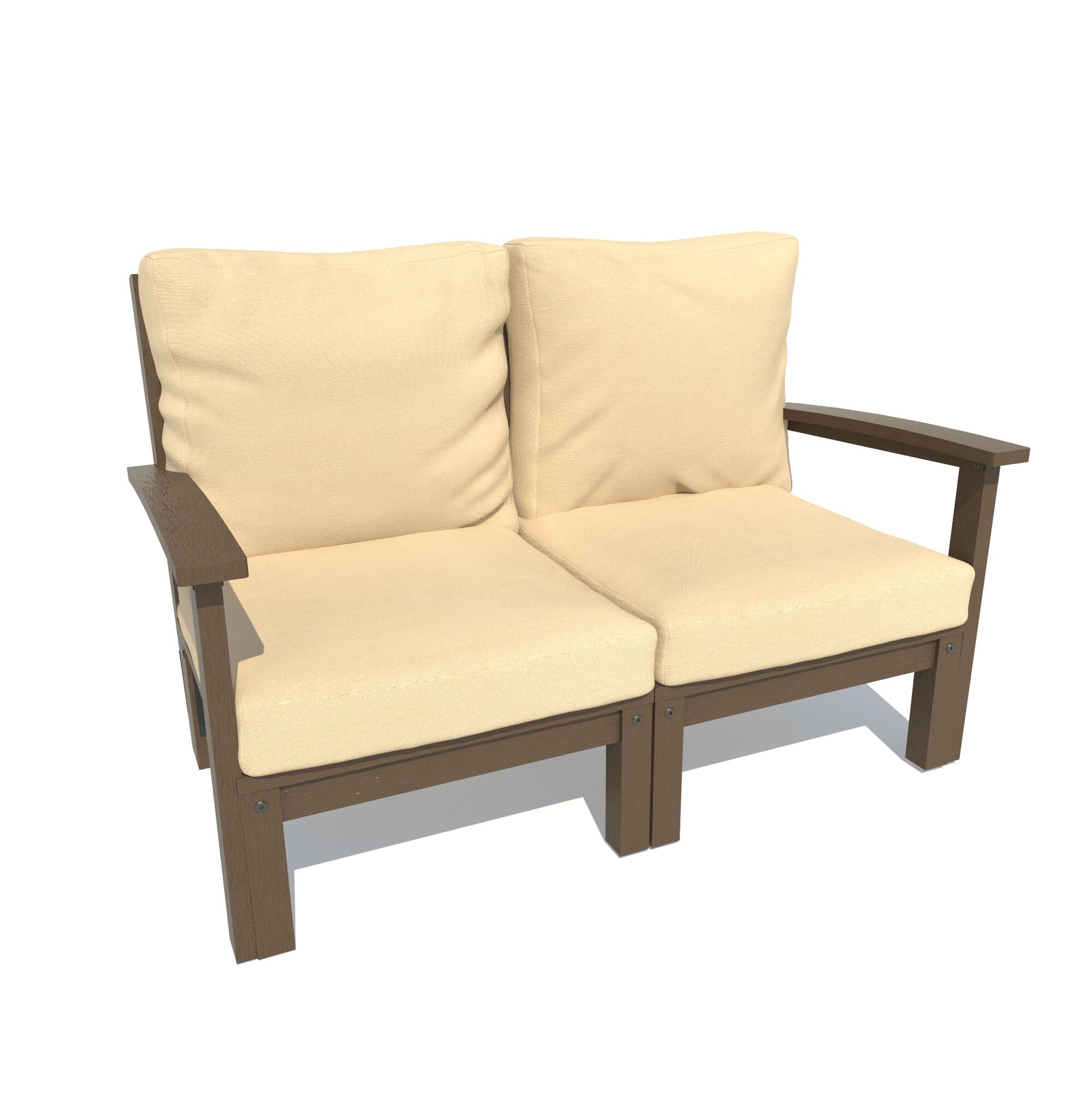 Custom Deep Seating Loveseat - Premium Outdoor Furniture for Patio, Garden & Backyard - Comfortable Two-Seater Sofa with Weather-Resistant Cushions