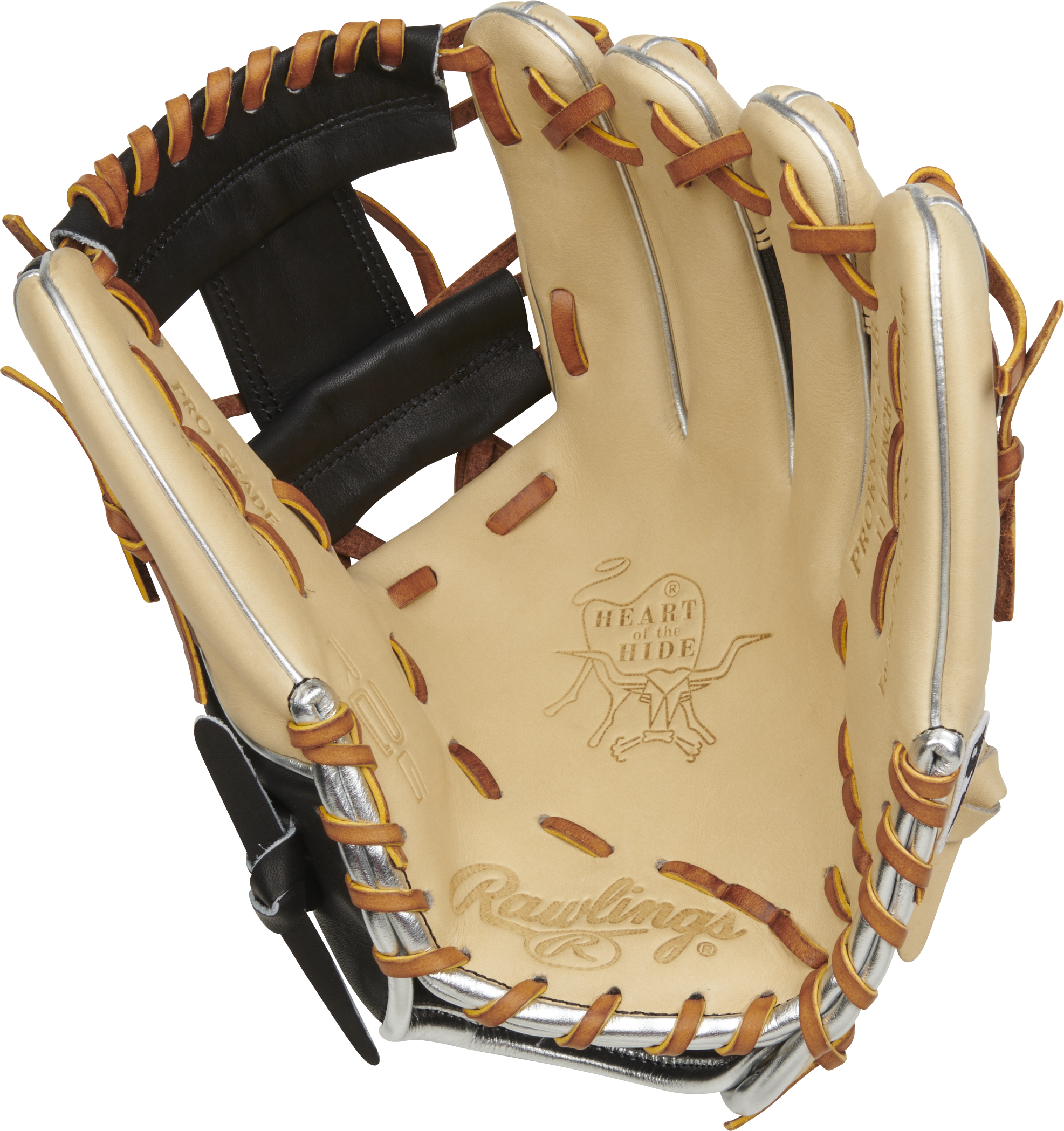 Rawlings Heart of the Hide R2G PRORNP4 2CB Infield Baseball Glove 11.5 Inch - Premium Leather for Infielders, Pitchers & Training - Perfect for MLB, College & High School Games