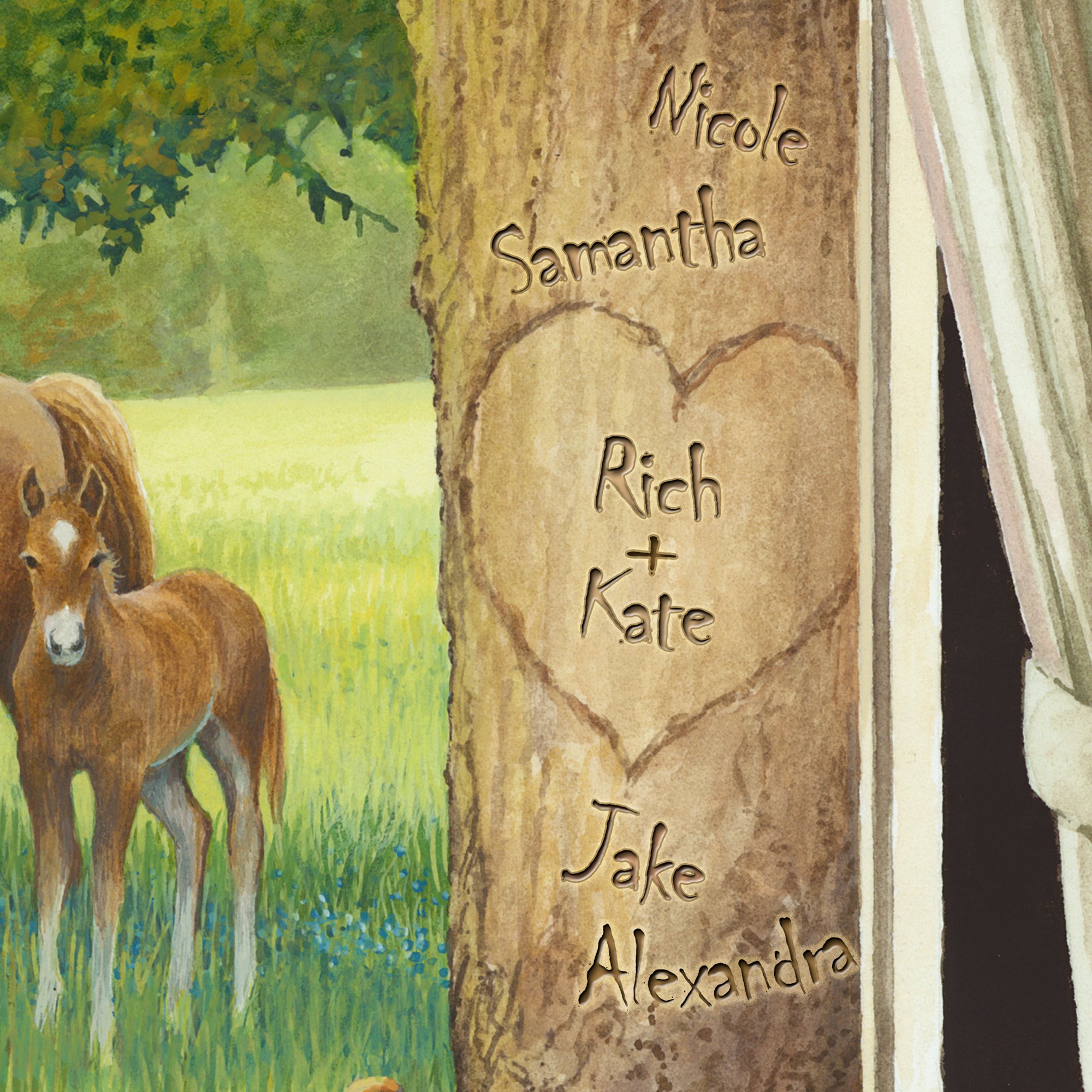 Personalized Romantic Porch Window Art - Perfect for Weddings, Anniversaries & Gifts | Large Country Getaway Home Decor for Living Room, Bedroom or Porch