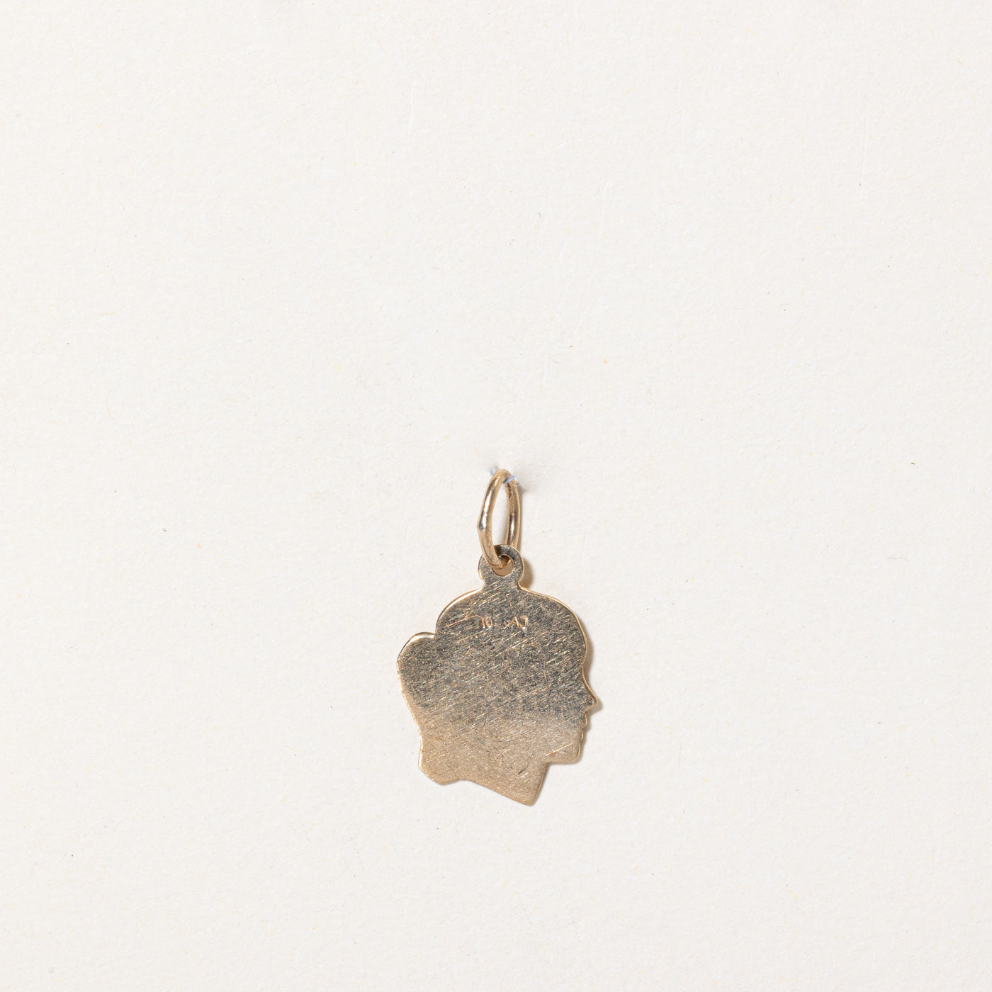 10K Yellow Gold Girl Charm Pendant - Dainty & Elegant Jewelry Gift for Women & Girls - Perfect for Birthdays, Anniversaries & Special Occasions