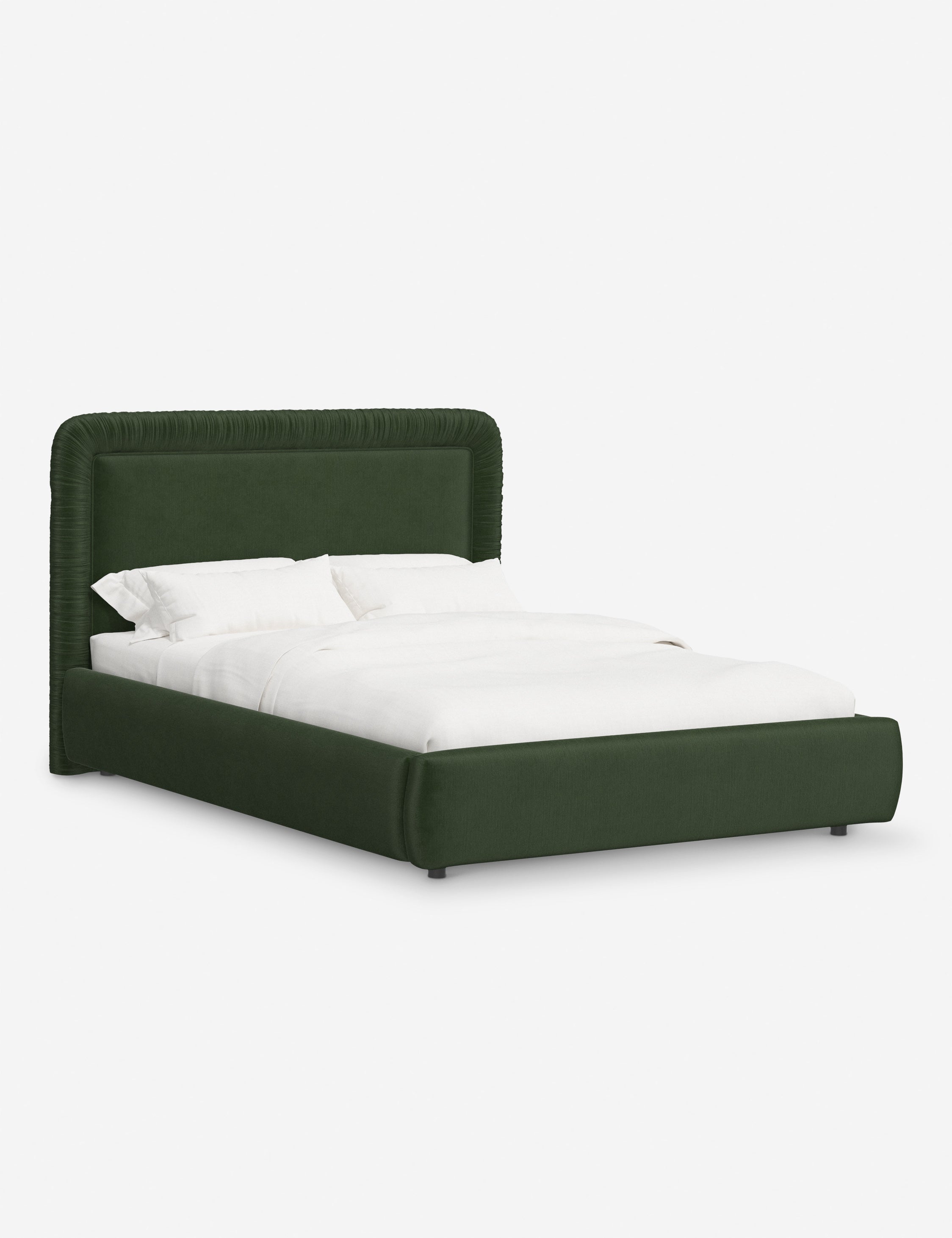 Courtet Platform Bed Frame - Modern Minimalist Wooden Bed with Storage - Perfect for Small Bedrooms, Guest Rooms & Studio Apartments