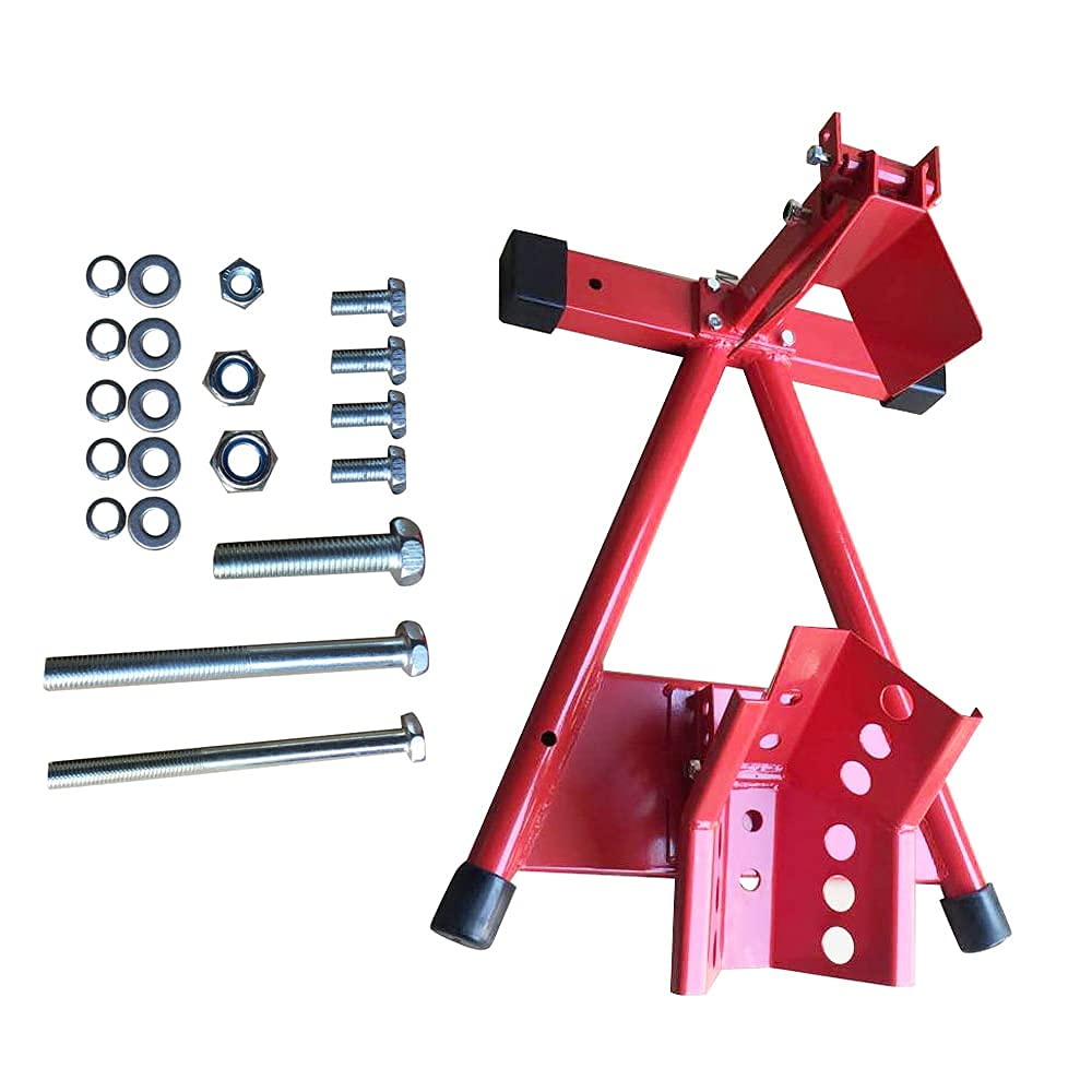 Amebee Motorcycle Wheel Chock Stand - Heavy Duty Front Wheel Holder for Sport Bikes (Fits 16