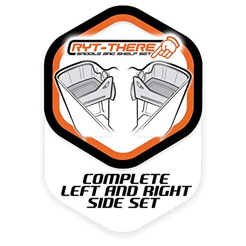 RYT-THERE Saddle Bag Shelf Set (Tan) - 2 Pack Left & Right Organizer for Harley Davidson 2014-2021 Road Glide, Street Glide, Ultra Glide, Road King & CVO Models - Motorcycle Saddlebag Storage Solution for Easy Access & Organization on Long Rides