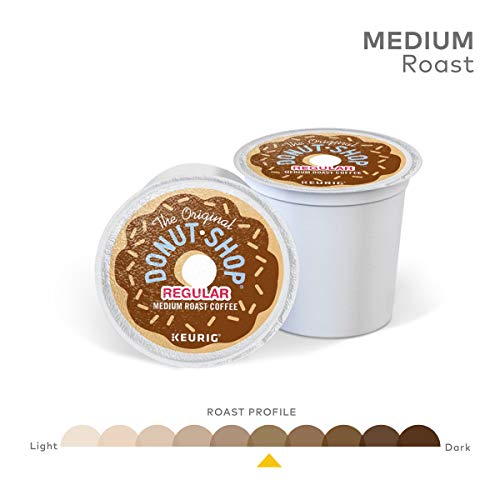 The Original Donut Shop Medium Roast Coffee K-Cup Pods for Keurig Brewers - 144 Count (6 Boxes of 24 Single-Serve Pods) - Perfect for Office, Home & Breakfast Coffee Lovers