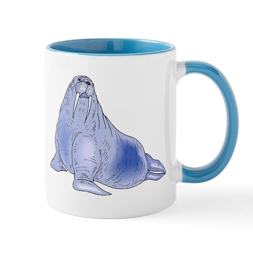 White/Blue Inside - Blue Walrus Mugs