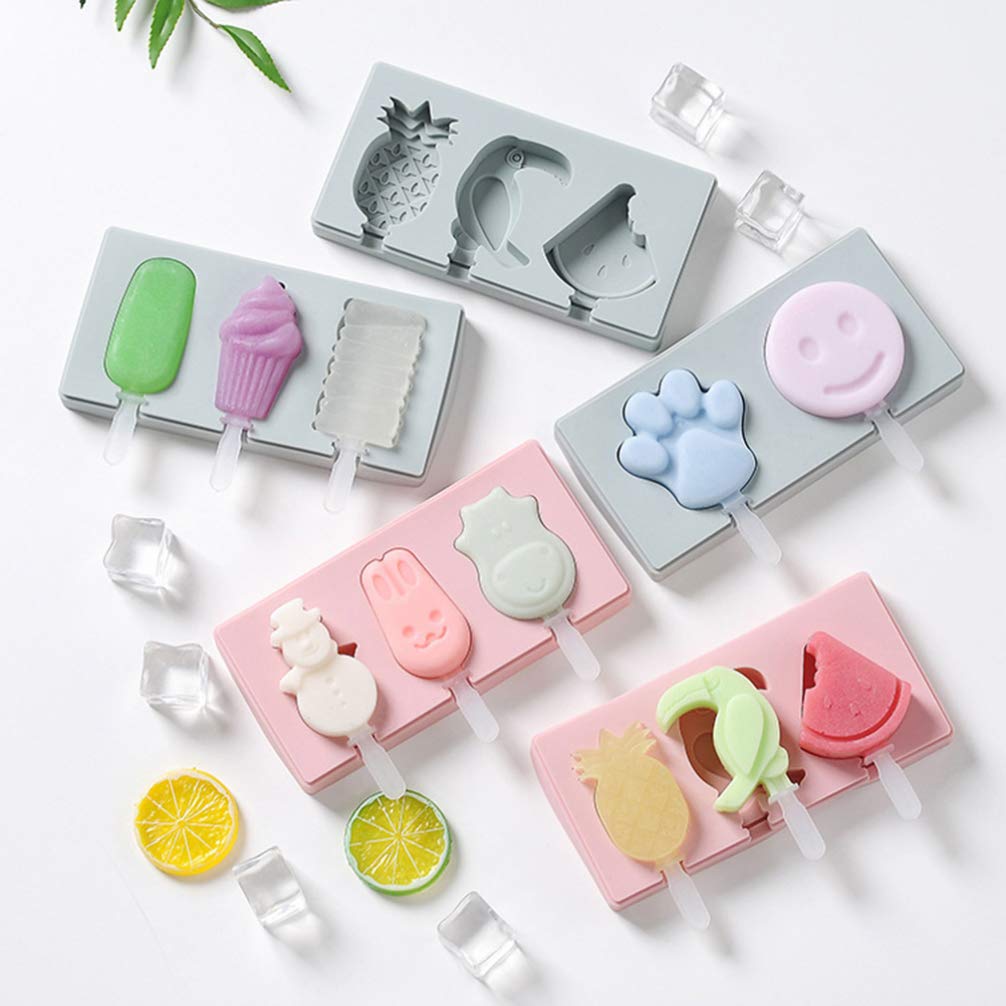 MILISTEN 2-Pack Silicone Popsicle Molds with Lids - Reusable Ice Cream & Chocolate Molds for DIY Desserts, Ice Pops, and Freezer Treats - Perfect for Summer Snacks, Kids Parties, and Healthy Homemade Frozen Treats