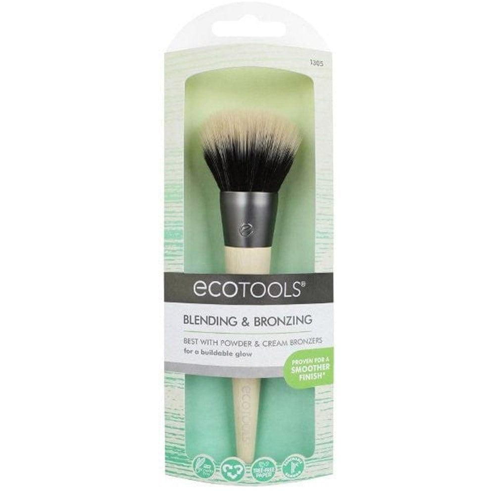 EcoTools Vegan Makeup Brush Set - Soft Blending & Bronzing Brush for Flawless Contouring | Cruelty-Free & Eco-Friendly | Perfect for Everyday Makeup & Professional Use