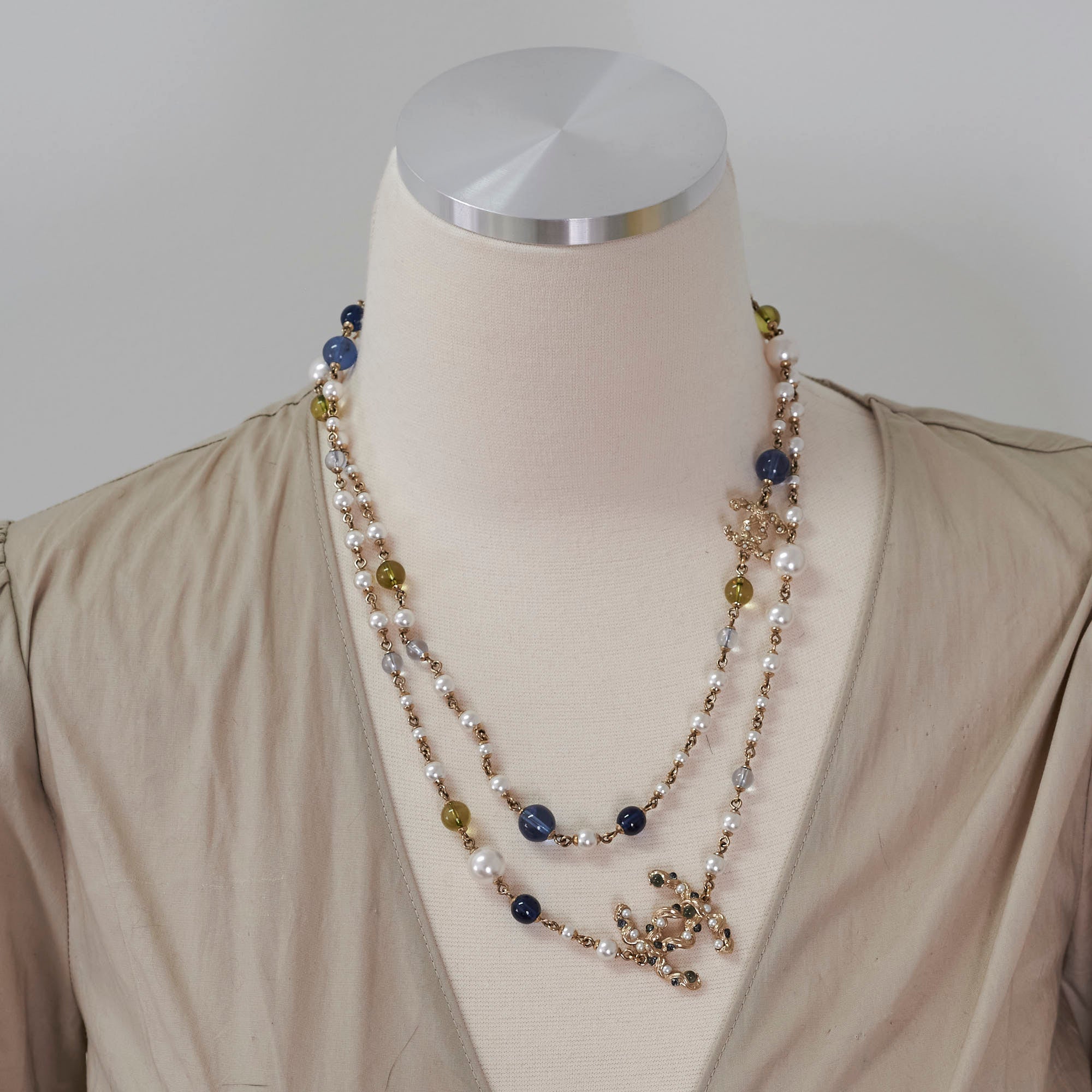 Chanel Long Pearl Necklace 23A - Elegant Luxury Pearl Jewelry for Women | Perfect for Weddings, Parties & Special Occasions