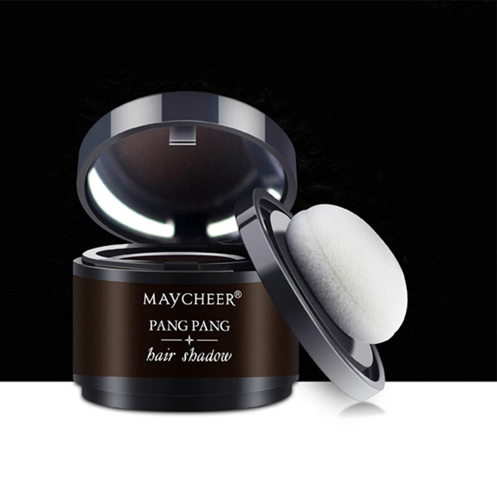YouthColor Magic Fluffy Hair Powder for Thinning Hair - Waterproof Hairline Builder & Scalp Concealer - Eyebrow Shading Powder (Black) - Perfect for Daily Use, Special Occasions & Hair Styling