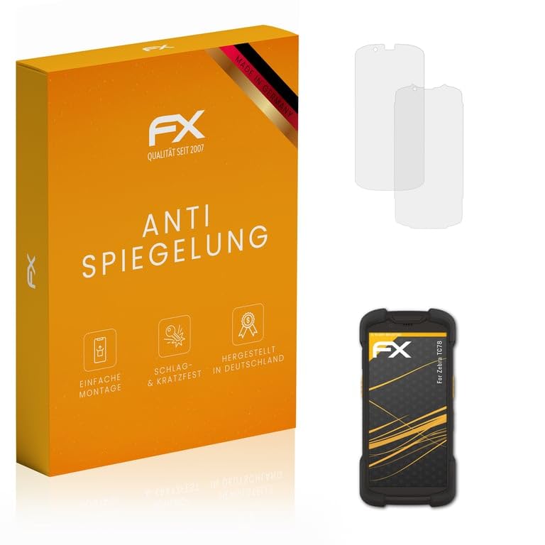 Zebra TC78 Screen Protector - Anti-Reflective & Shock-Absorbing FX Protection Film (3-Pack) | Durable Screen Guard for Warehouse, Retail & Industrial Use