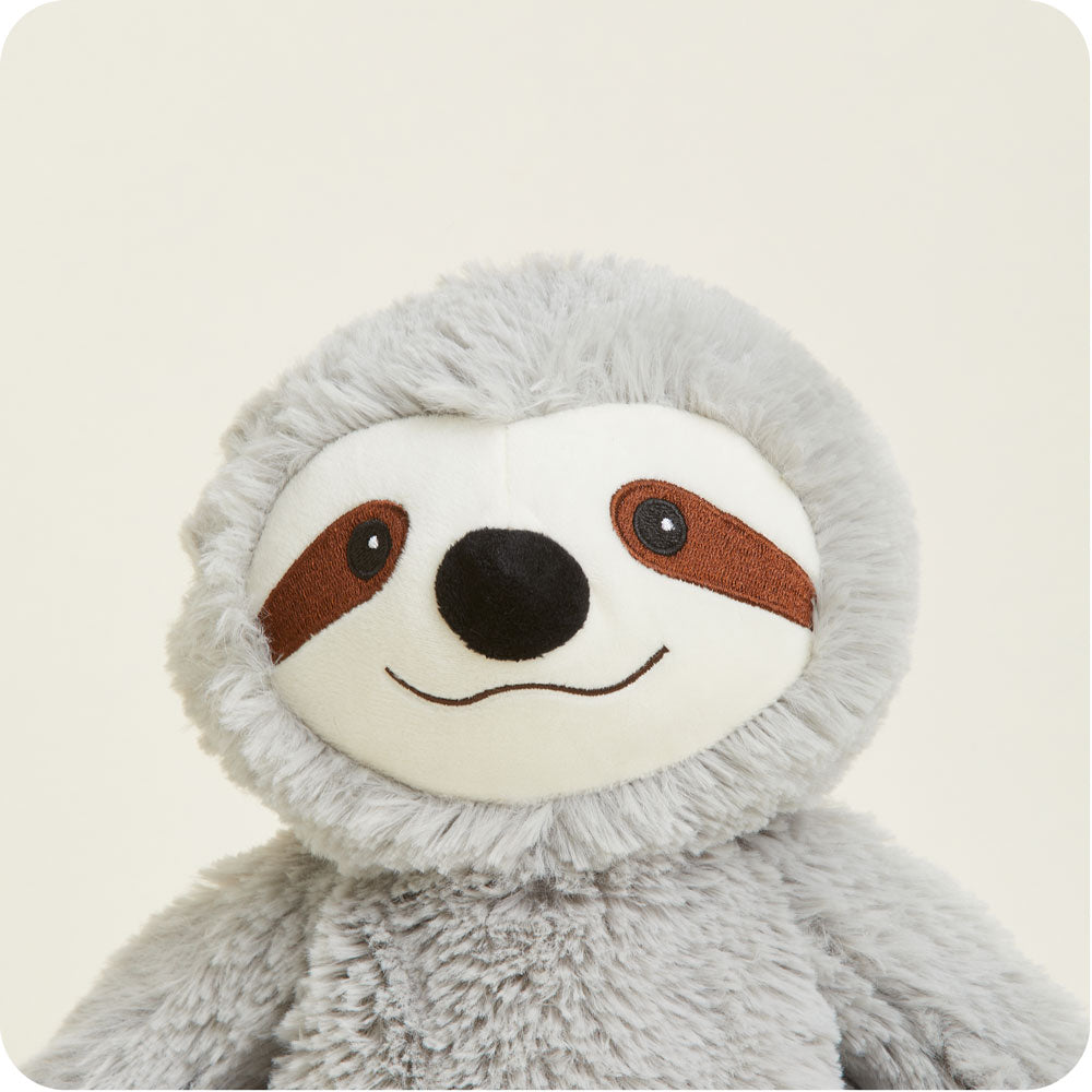 Gray Sloth Warmies - Soft Plush Heating Pad for Kids & Adults - Perfect for Relaxation, Stress Relief & Comfort at Home or Office