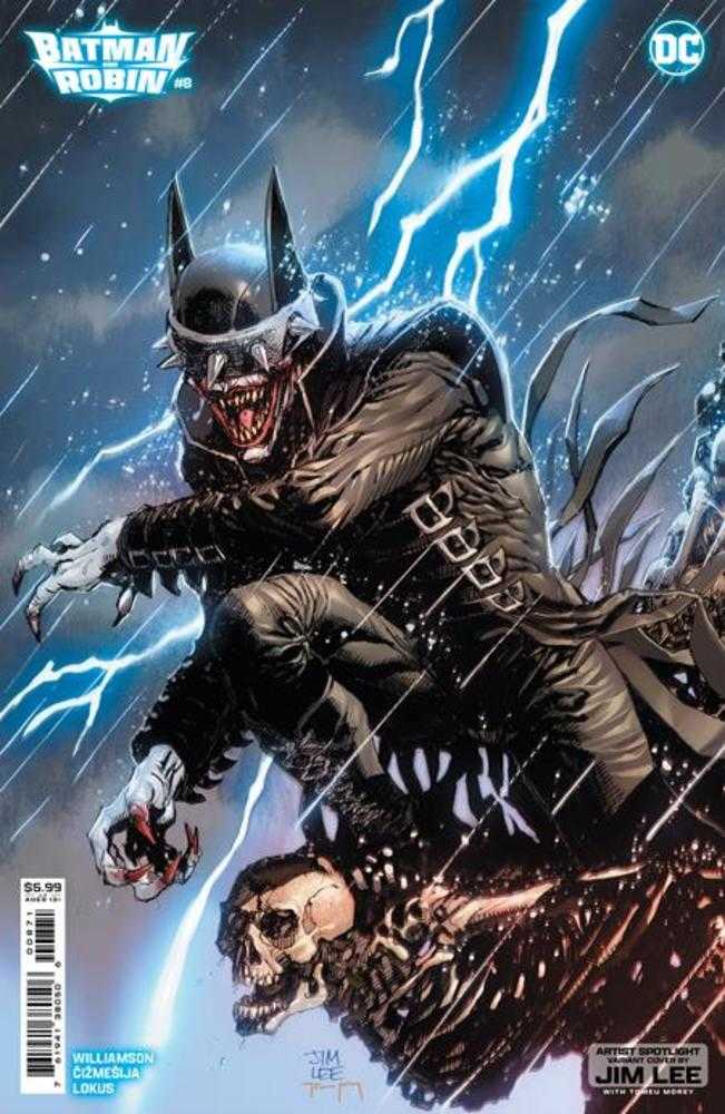 Batman And Robin #8 Cover D Jim Lee Artist Spotlight Card Stock Variant - Limited Edition Comic Book for Collectors, Fans & Gifts - Perfect for Display, Framing & Comic Conventions