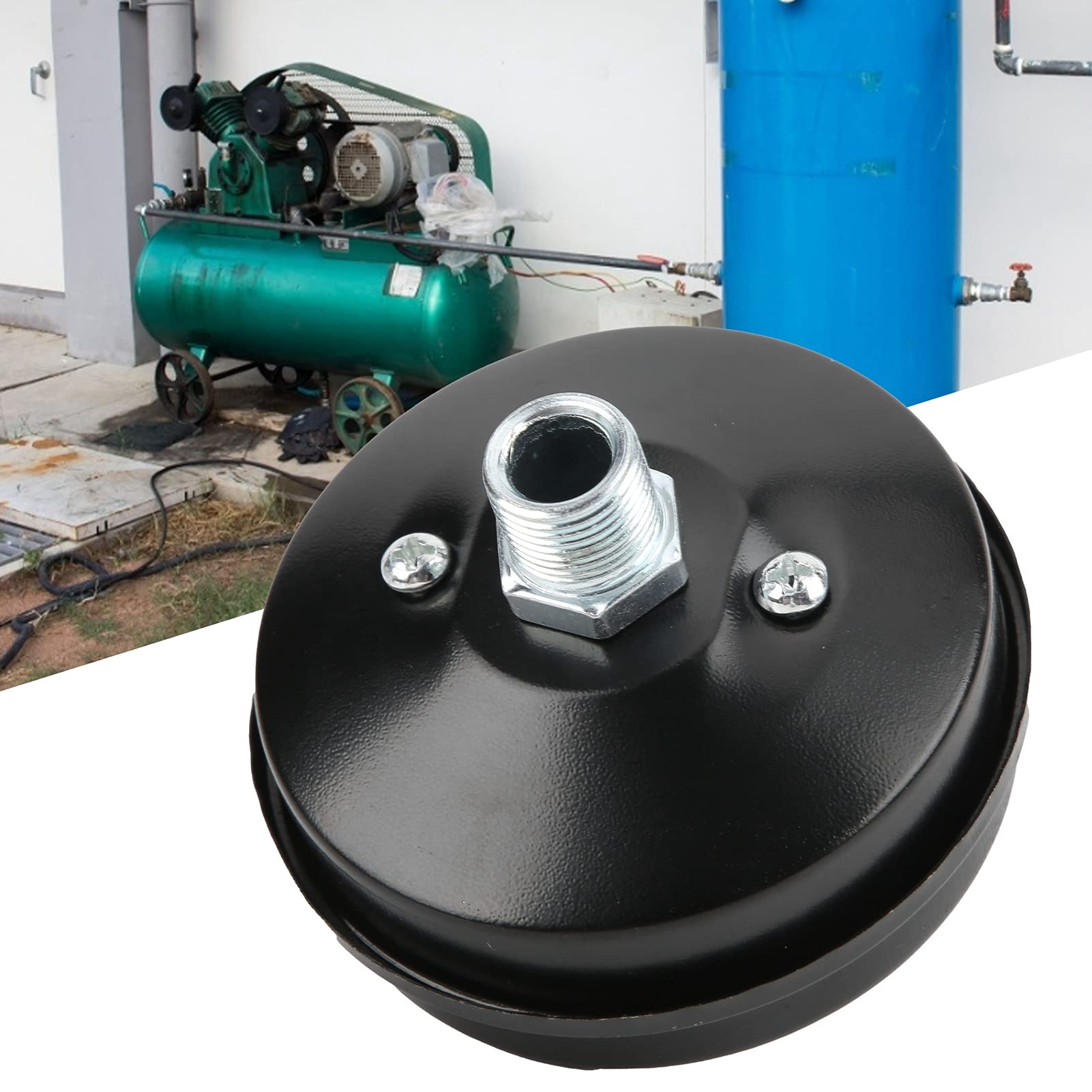 Air Compressor Silencer - Quiet Intake Muffler for Air Compressors | Noise Reduction for Engineers & DIY Projects | Perfect for Workshops, Garages & Industrial Use