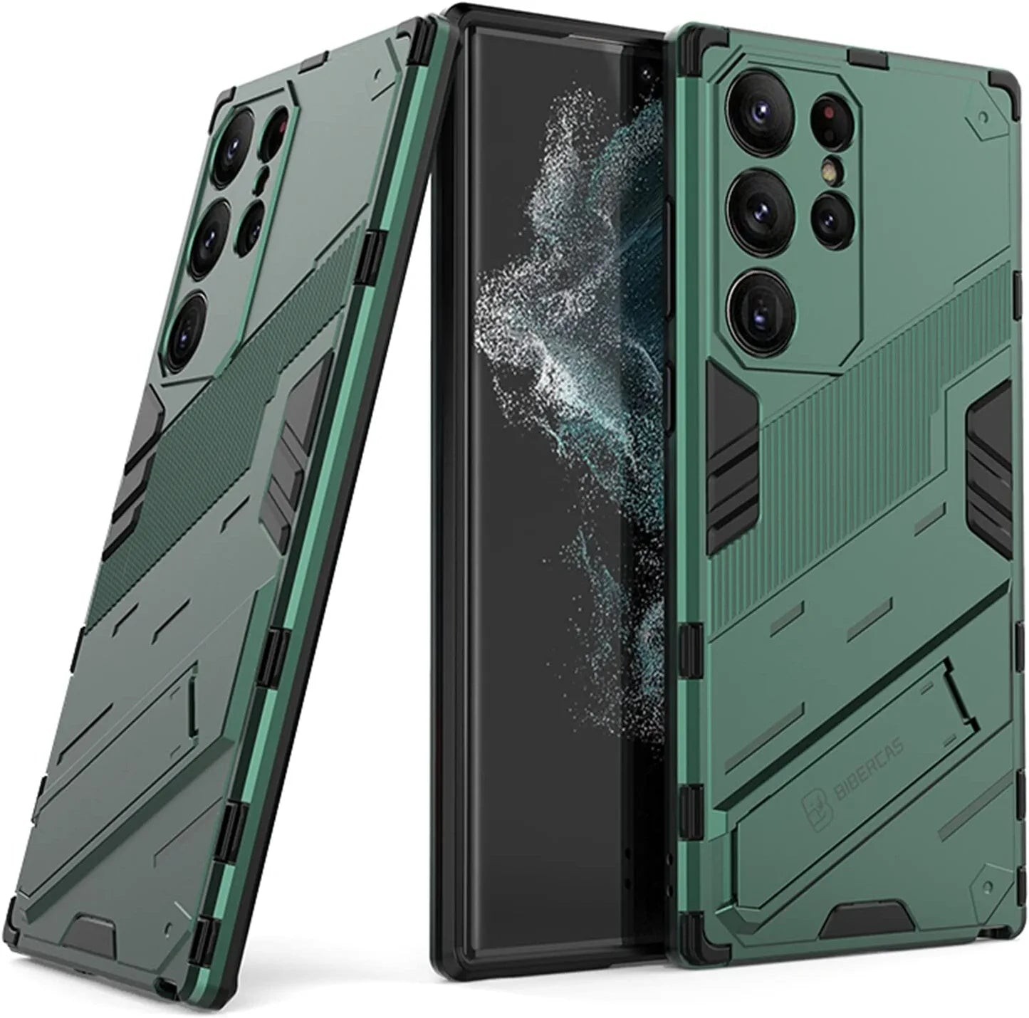Samsung Galaxy S23 Ultra Kickstand Case - Shockproof Protective Cover with Built-in Stand for Hands-Free Viewing - Perfect for Watching Videos, Gaming, and Video Calls