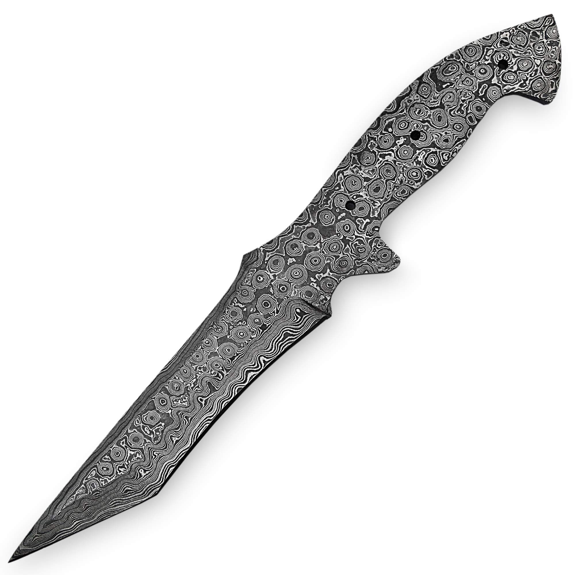 Custom Handmade Damascus Steel Hunting Knife Blank Blade - PAL 2000 SMMM 9888 for Knife Making | Perfect for Outdoor Survival, Bushcraft & DIY Projects