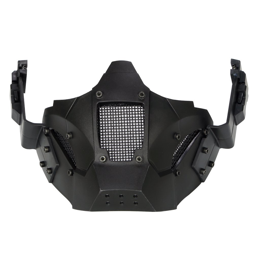 Paintball Mask Half Face Steel Mesh - Tactical Protective Lower Face Mask for Airsoft, Wargame & Outdoor Sports | Perfect for Airsoft Battles, Paintball Games & Tactical Training