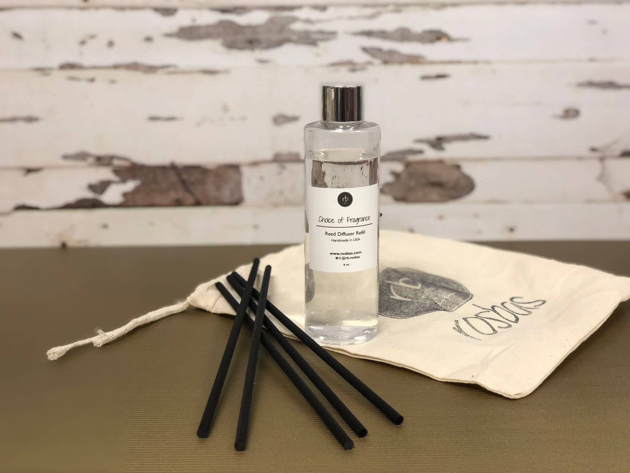 Premium Black Sea Scented Reed Diffuser Set - 6oz Fragrance Oil & 5 Black Reed Sticks | Long-Lasting Home Aromatherapy | Handmade in USA | Perfect for Living Room, Bedroom & Bathroom Decor