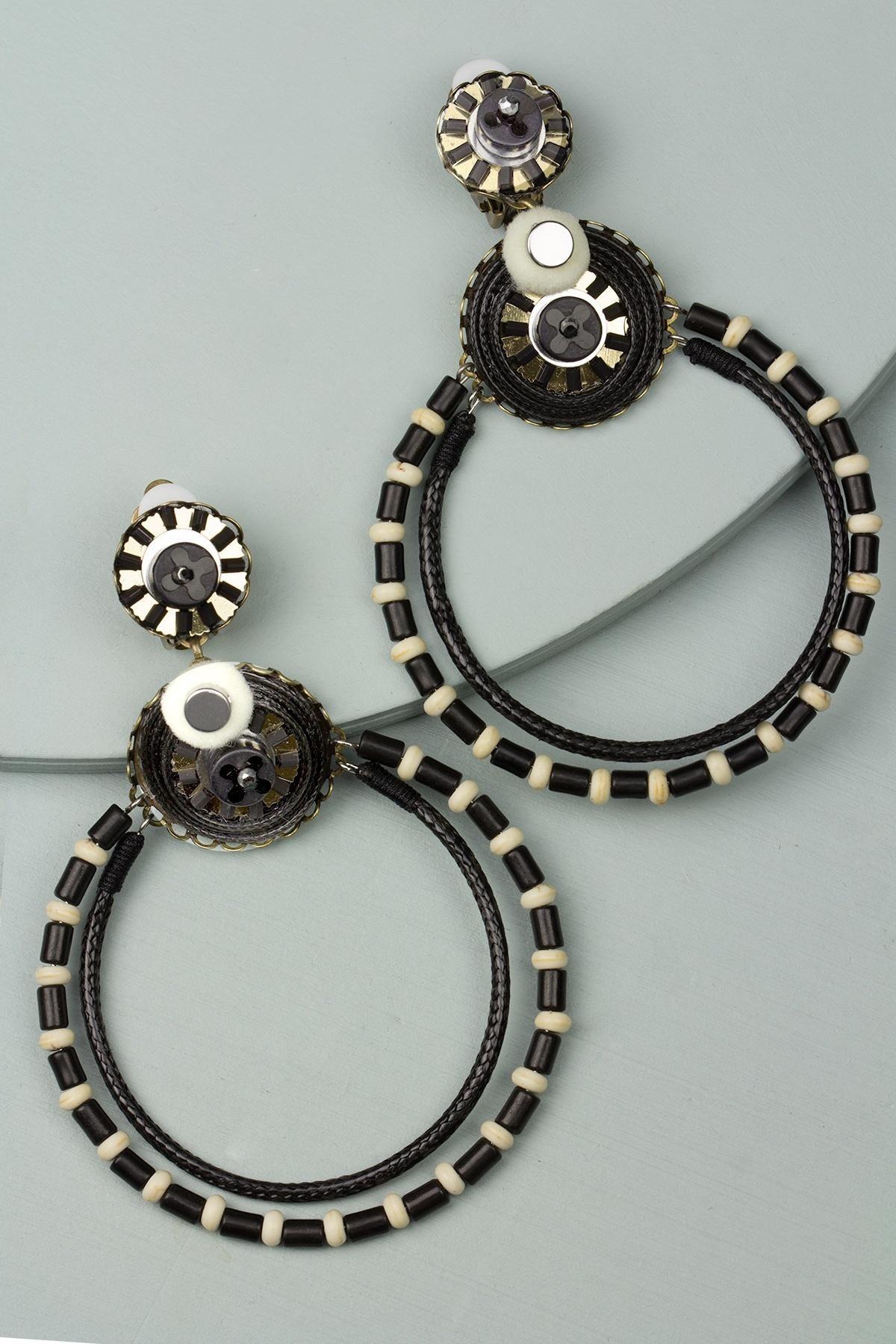 Horace Clip On Statement Earrings for Women - Fashionable Non-Pierced Earrings for Parties, Weddings & Special Occasions