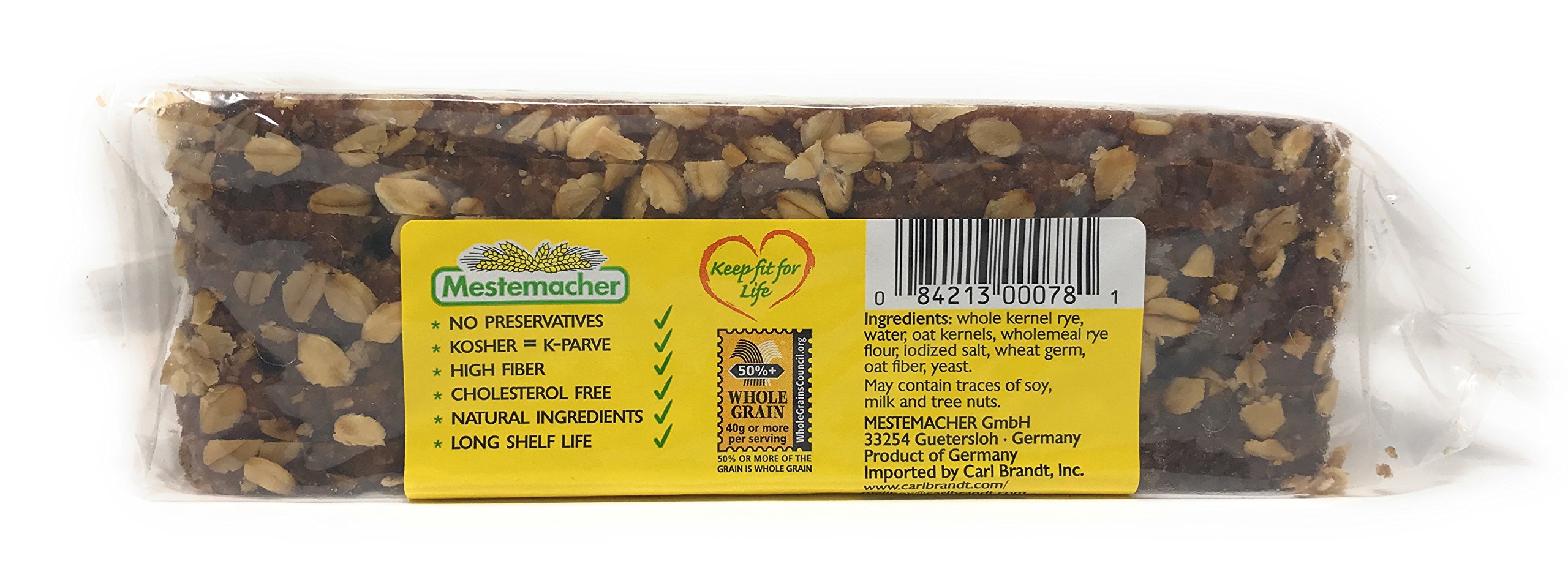 Mestemacher High Fiber Bread Variety Pack - 3 Flavors (Fitness, Rye & Sunflower Seed) - 17.6oz Each - Healthy Whole Grain German Bread for Breakfast, Sandwiches & Low Carb Diet