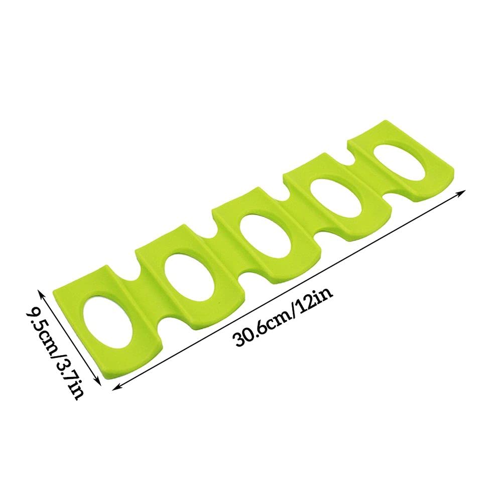 Stackable Silicone Soda Can Organizer & Beer Bottle Holder - Space Saving Kitchen Cabinet & Refrigerator Storage Rack for Pantry Organization (Green) - Perfect for Home Bars, Parties & Fridge Organization